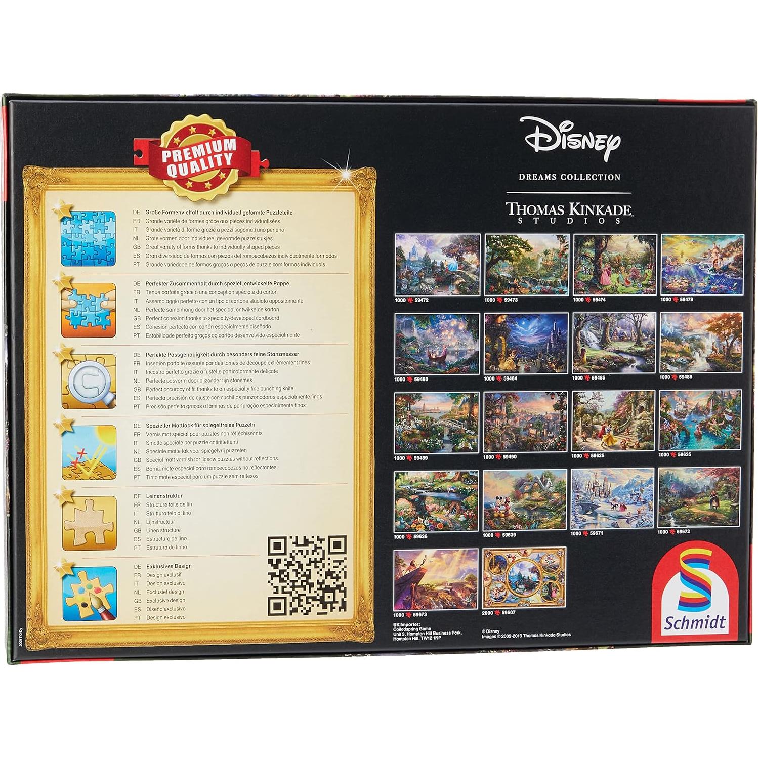 Rompecabezas 1000 Piezas Schmidt Thomas Kinkade Blancanieves