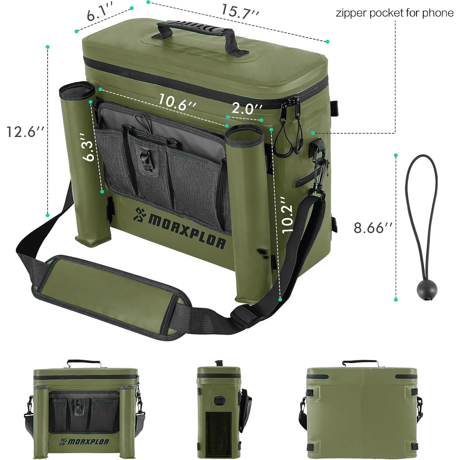 Enfriador de Asiento para Kayak MORXPLOR 10L Impermeable Verde