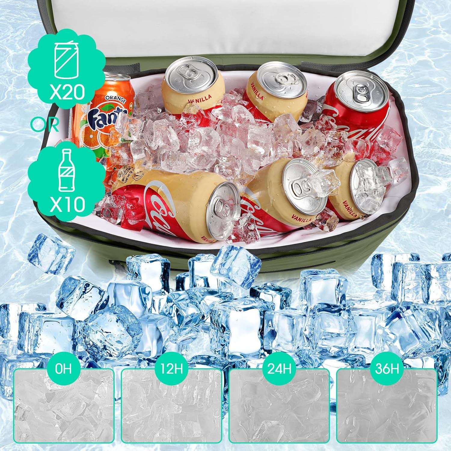 Enfriador de Asiento para Kayak MORXPLOR 10L Impermeable Verde