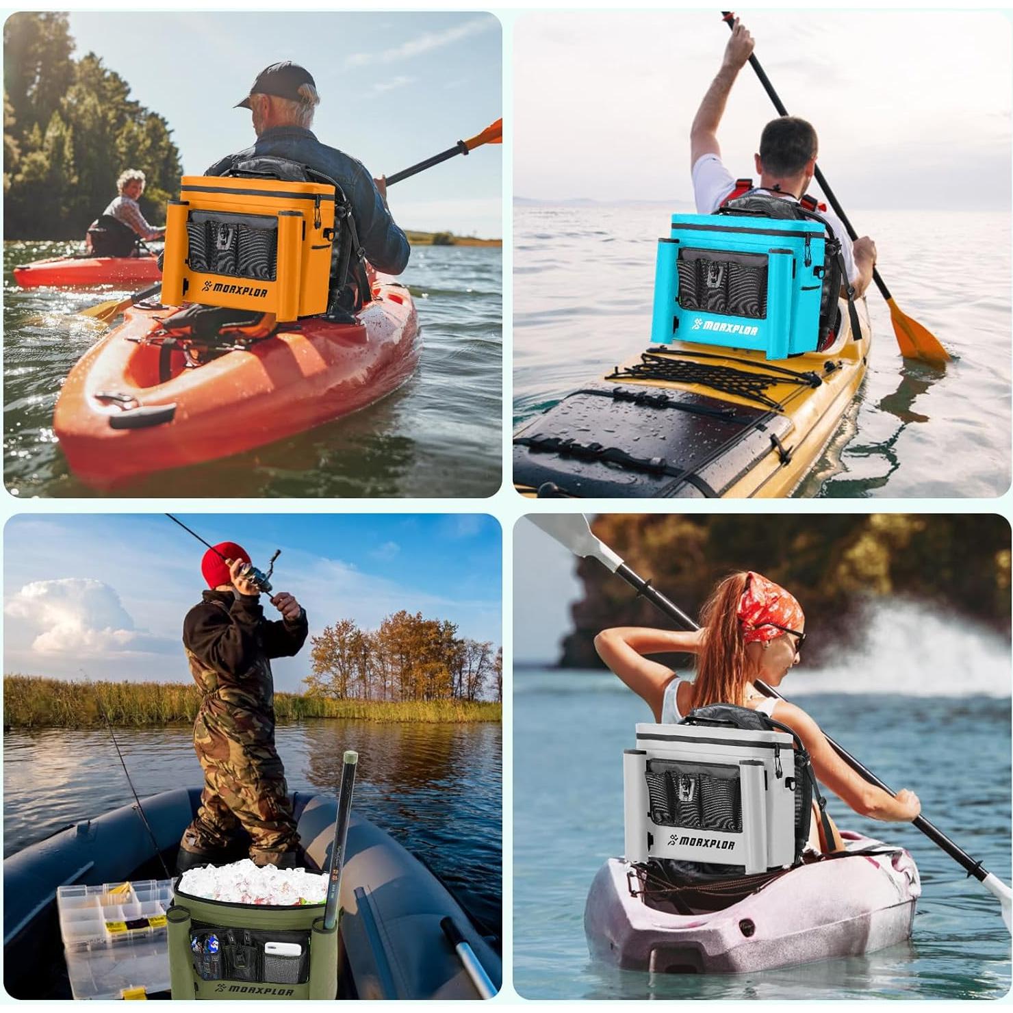 Enfriador de Asiento para Kayak MORXPLOR 10L Impermeable Verde