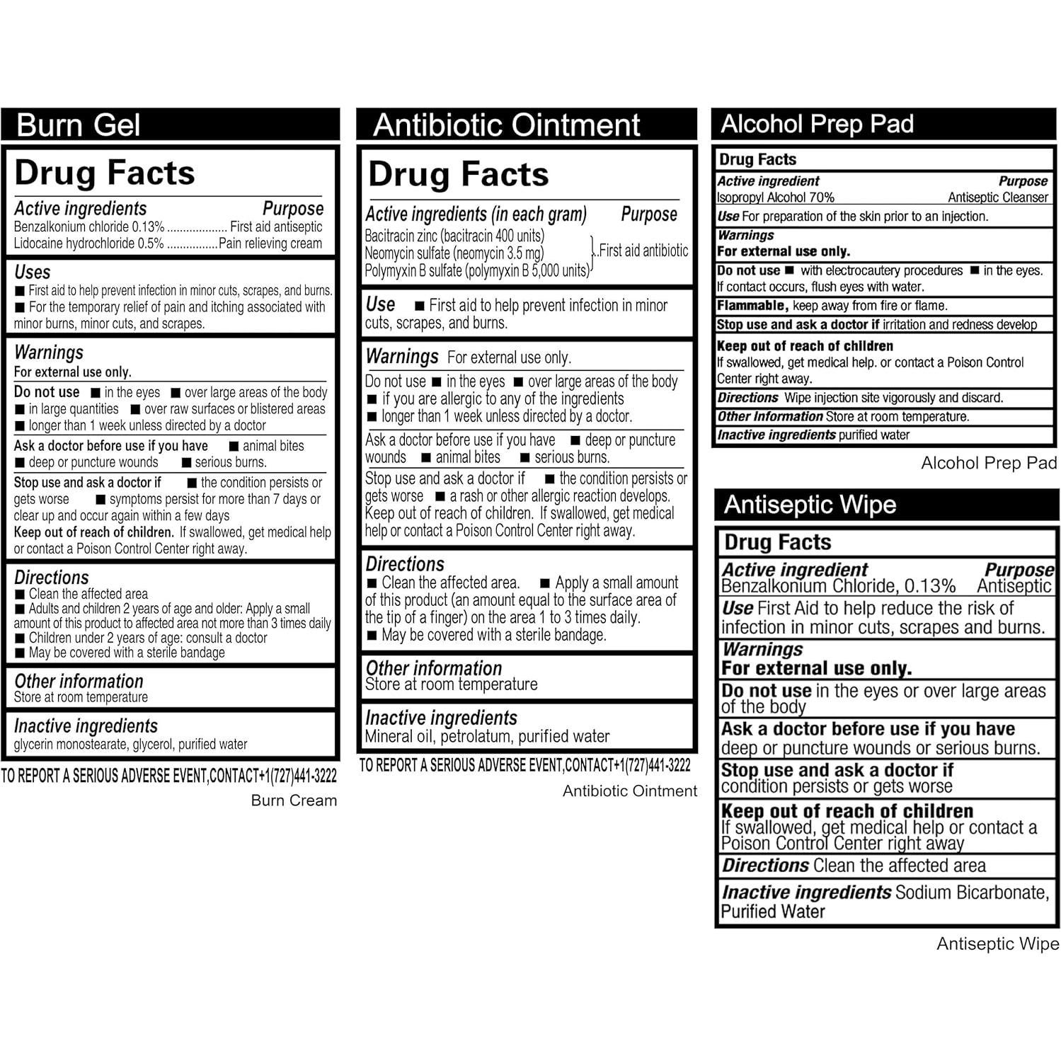 Kit de Primeros Auxilios General Medi 110 Piezas - Compacto y Portátil