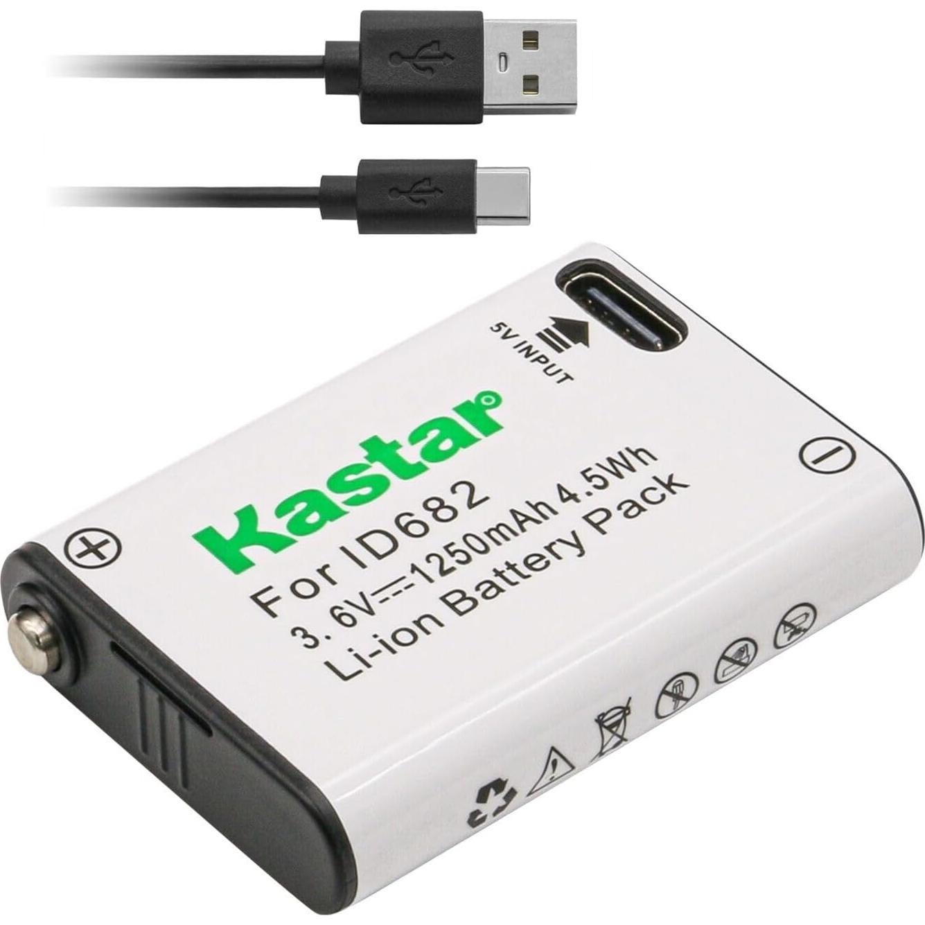 Batería Kastar Litio-Ion 1250mAh para Linternas Frontales