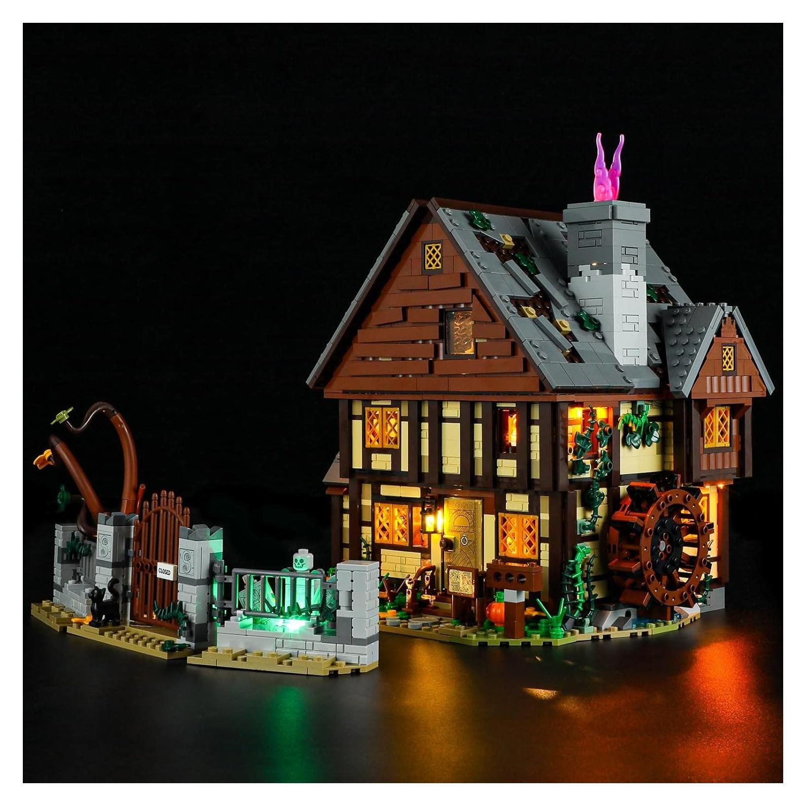 Luz LED YEABRICKS para Lego 21341 Hocus Pocus 16x10.9cm