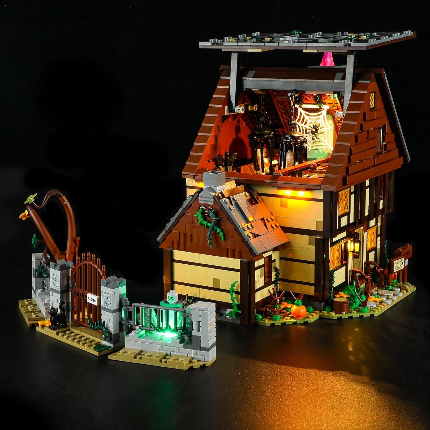 Luz LED YEABRICKS para Lego 21341 Hocus Pocus 16x10.9cm