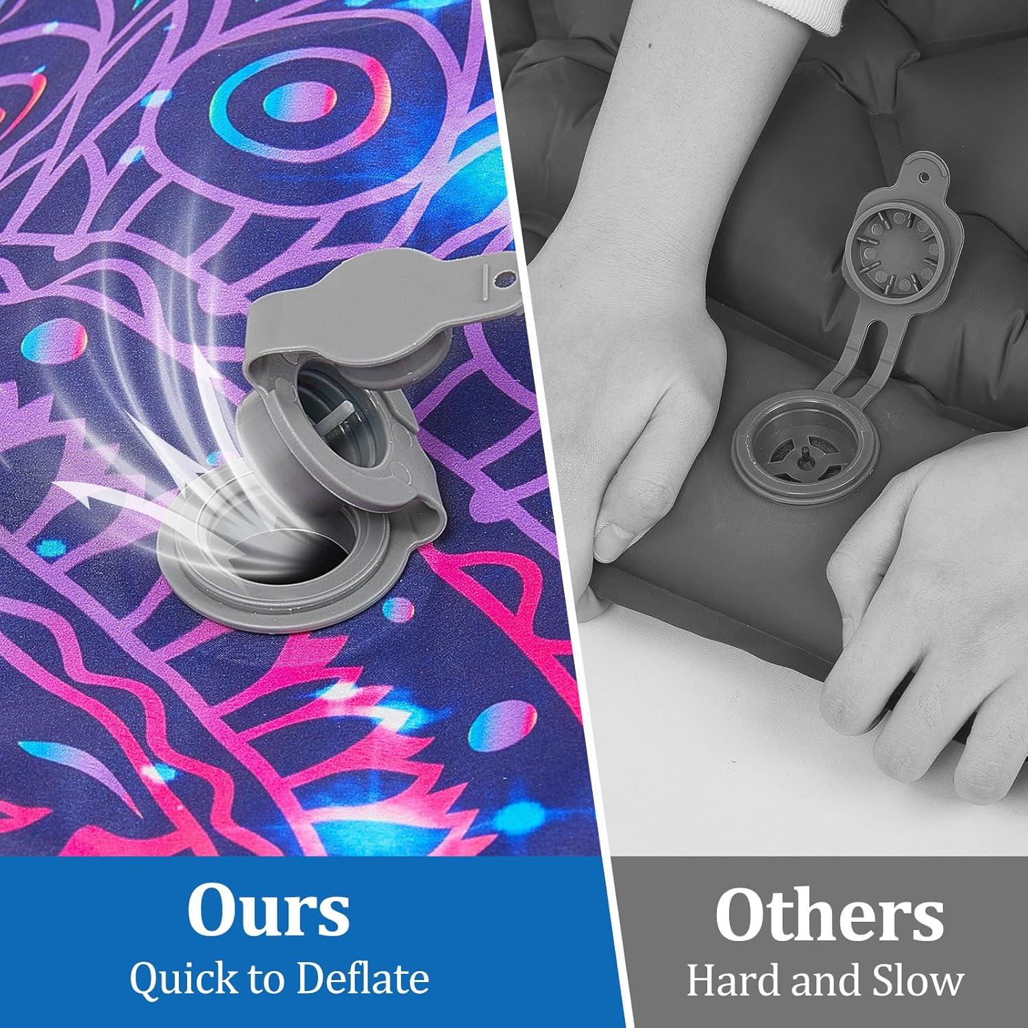 Colchón Inflable Camping PickyNproud 5 Pulgadas con Almohada