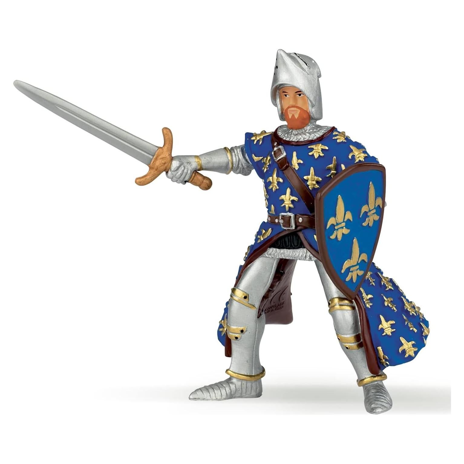 Figurita Medieval Pintada a Mano Papo Príncipe Azul 10 cm