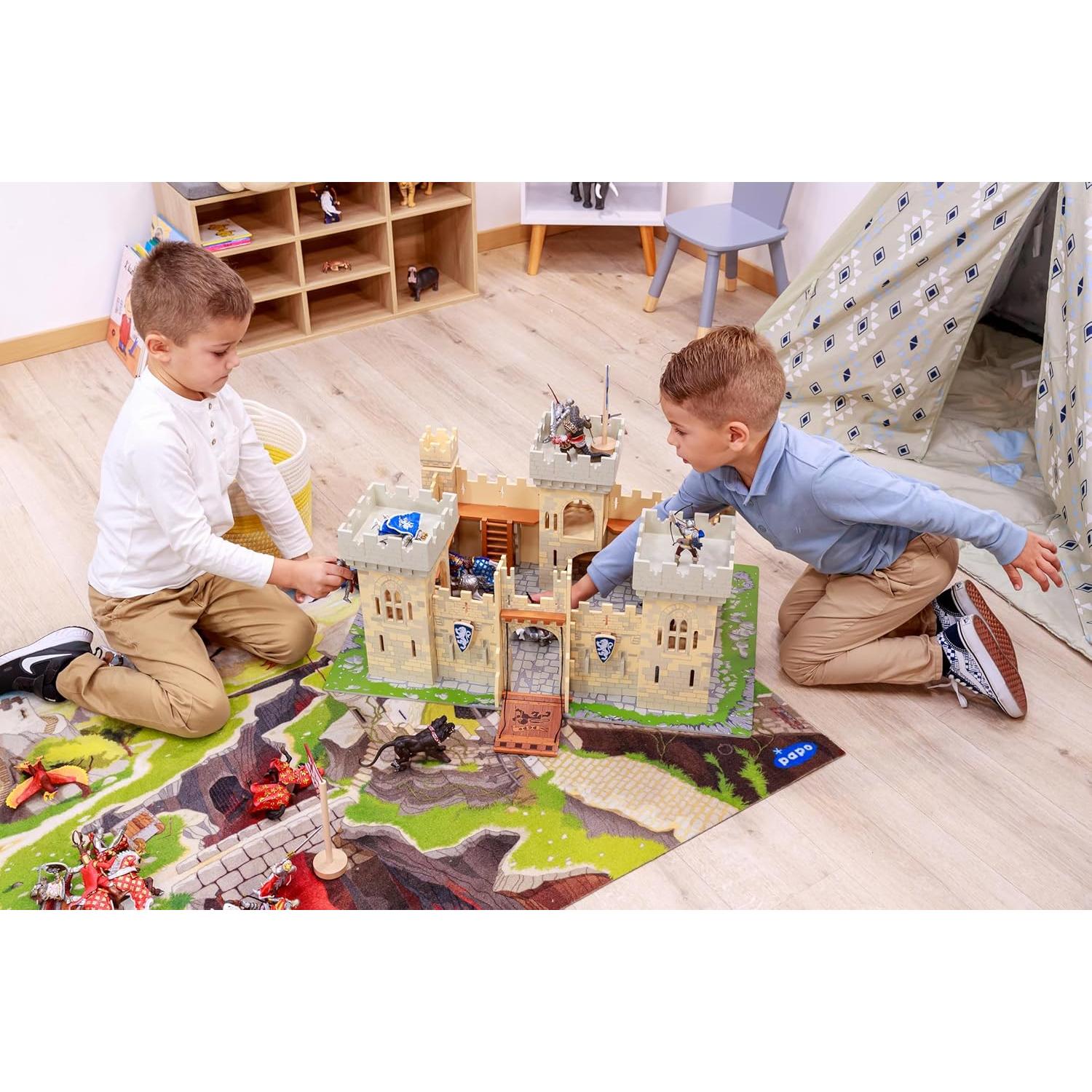 Figurita Medieval Pintada a Mano Papo Príncipe Azul 10 cm