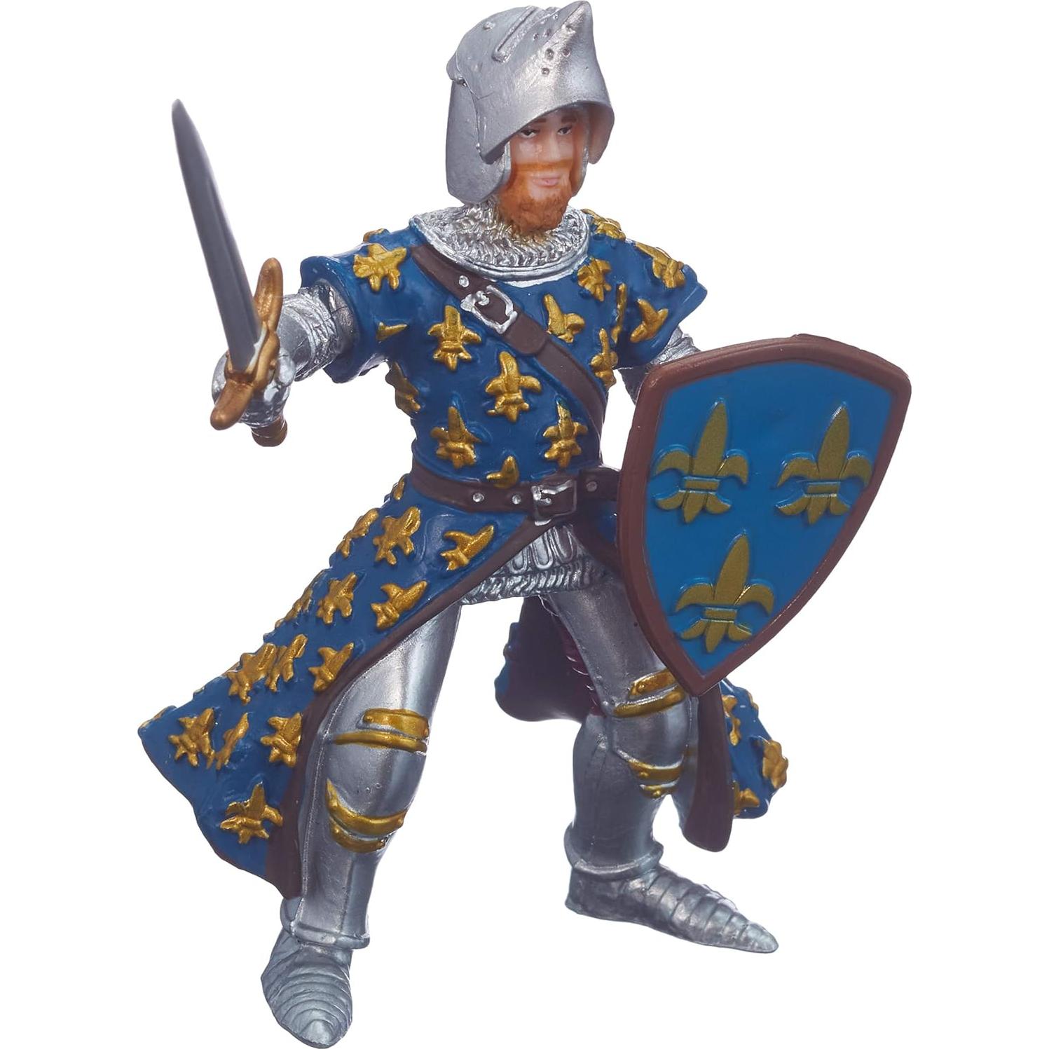 Figurita Medieval Pintada a Mano Papo Príncipe Azul 10 cm