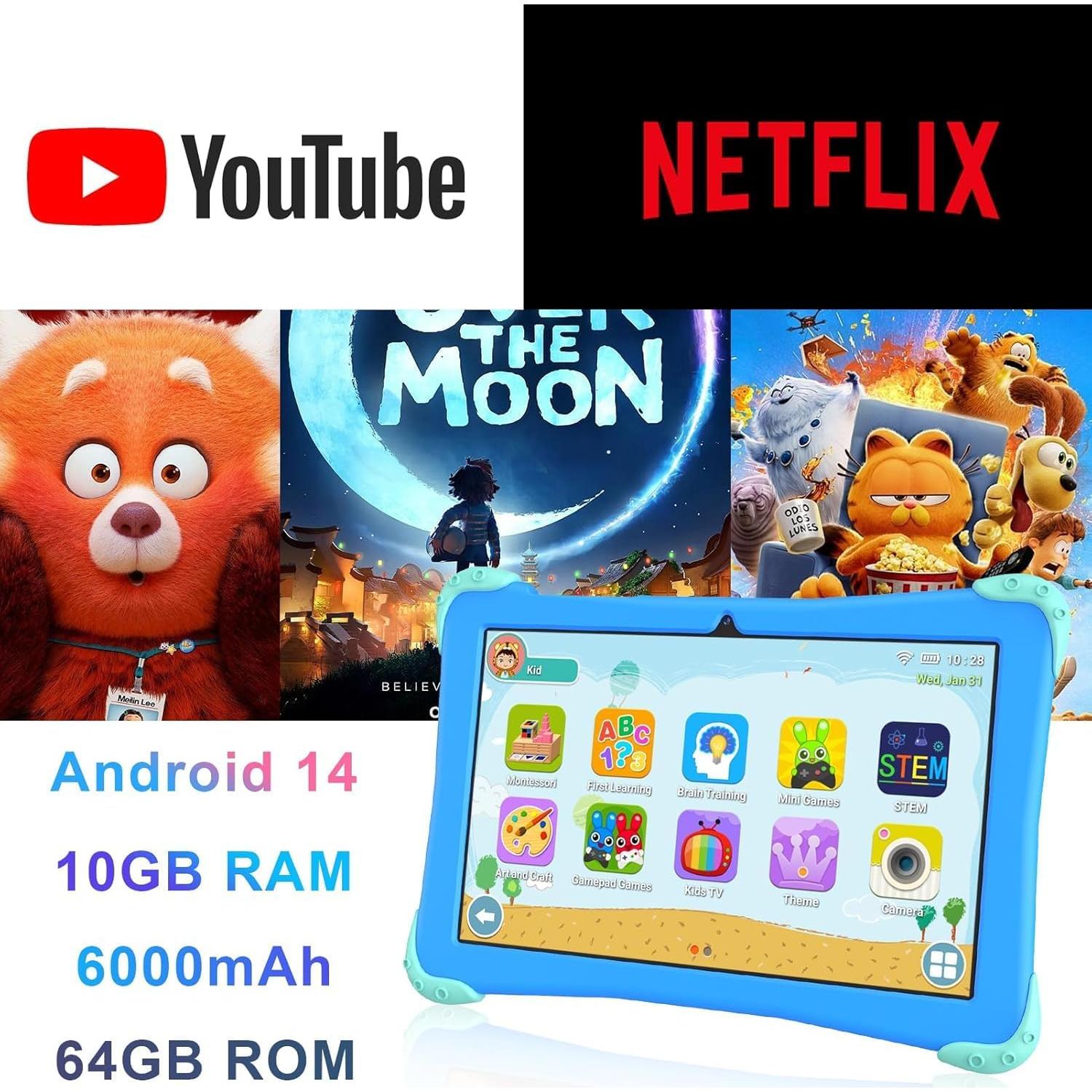 Tablet Fivahiva FF-35 10" Android 14, 10GB RAM, 64GB