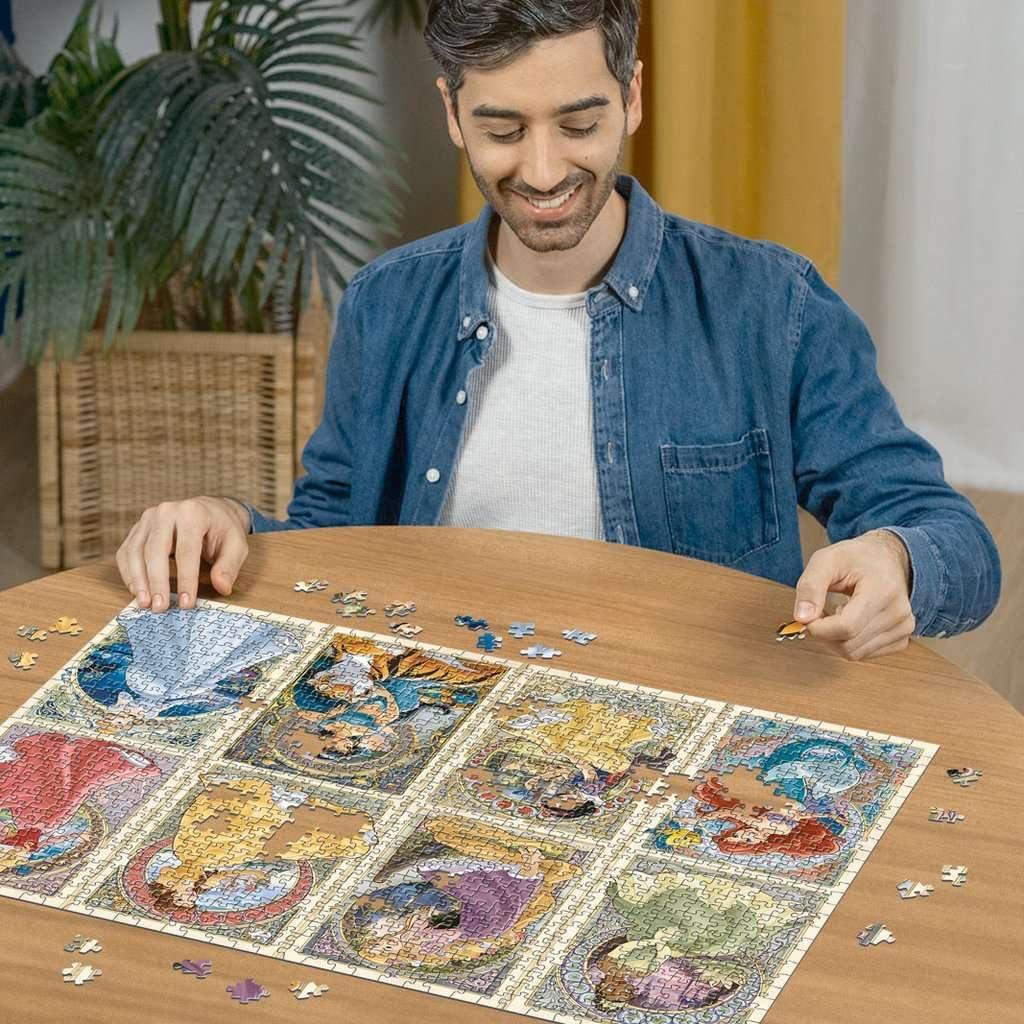 Rompecabezas Ravensburger Princesas Disney Art Nouveau 1000 Piezas