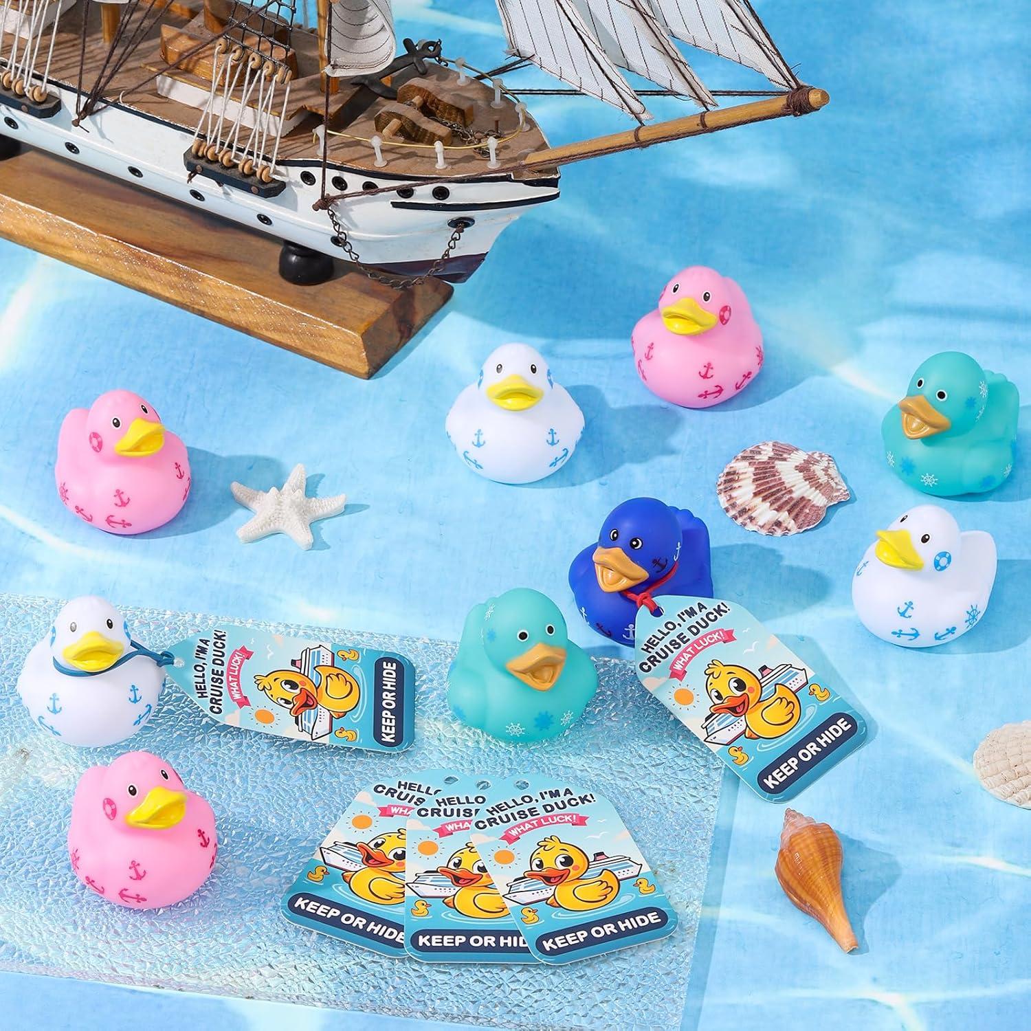 Paquete de 60 Patos de Goma ANGGIKO para Crucero y Juegos