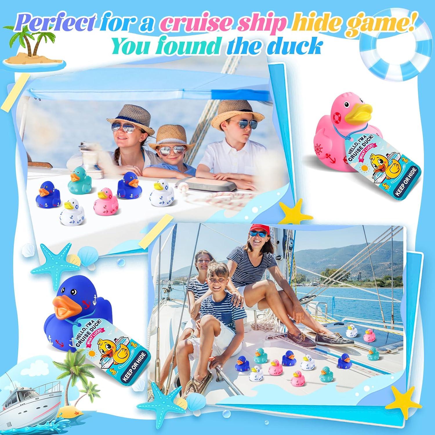 Paquete de 60 Patos de Goma ANGGIKO para Crucero y Juegos