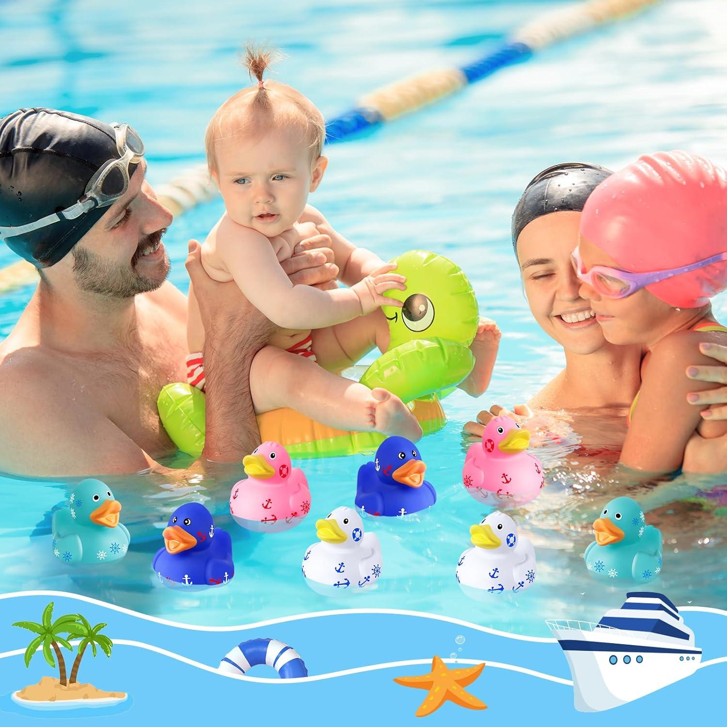 Paquete de 60 Patos de Goma ANGGIKO para Crucero y Juegos