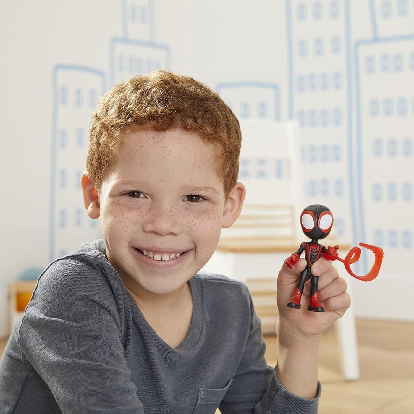 Figura de Acción Marvel Miles Morales 10 cm con Accesorio