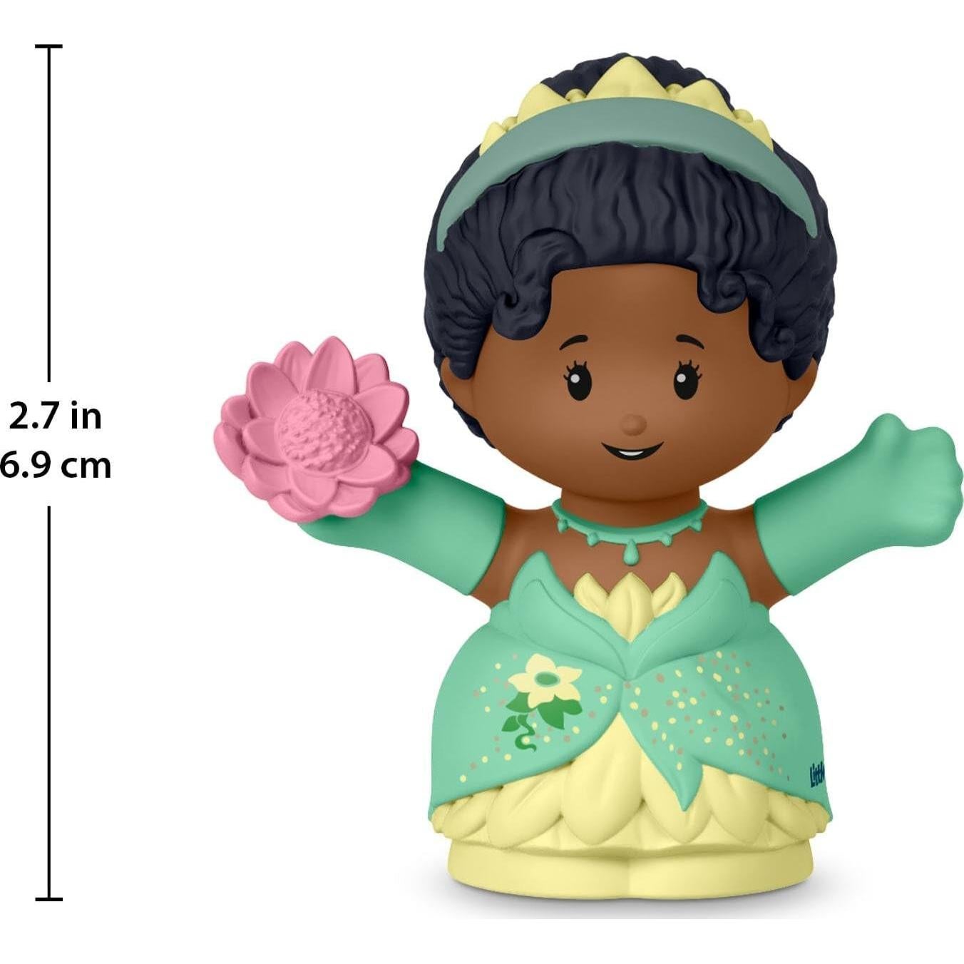 Figura Princesa Tiana Little People Mattel 8.9x6.4x5.1cm