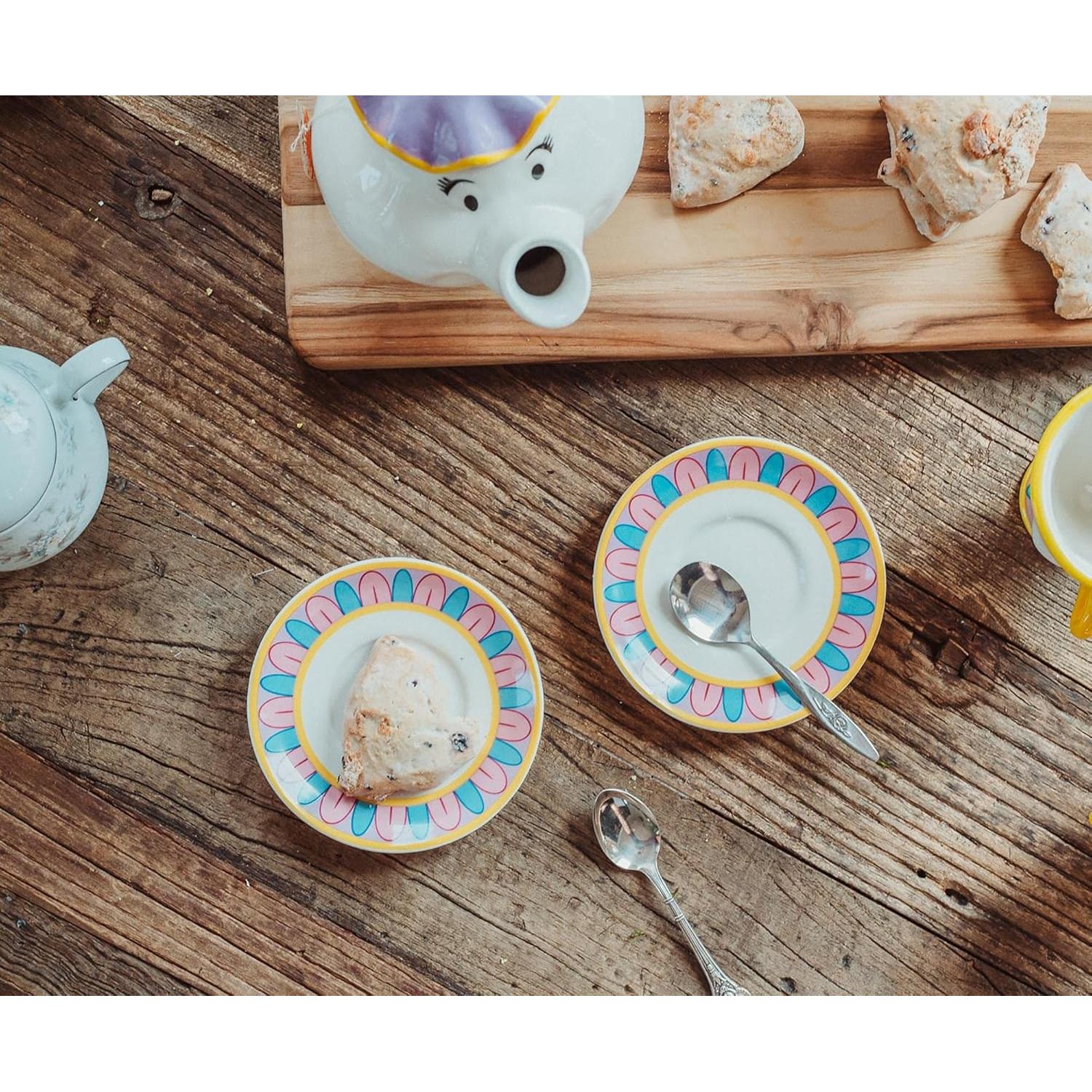 Juego de té Sra. Potts Disney La Bella y la Bestia 2 tazas Chip