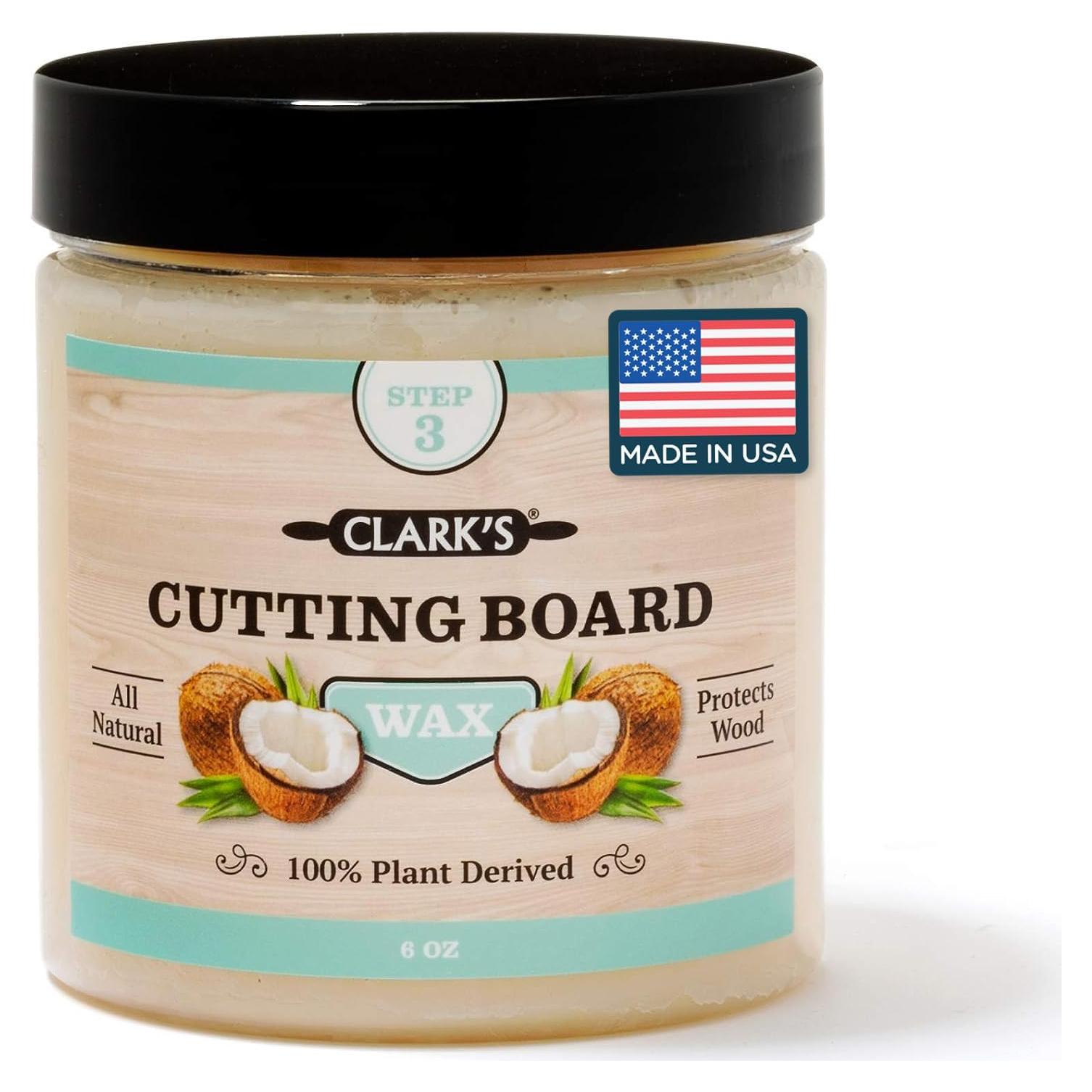 Cera para Tabla de Cortar CLARK'S 170g - Grado Alimenticio Coco