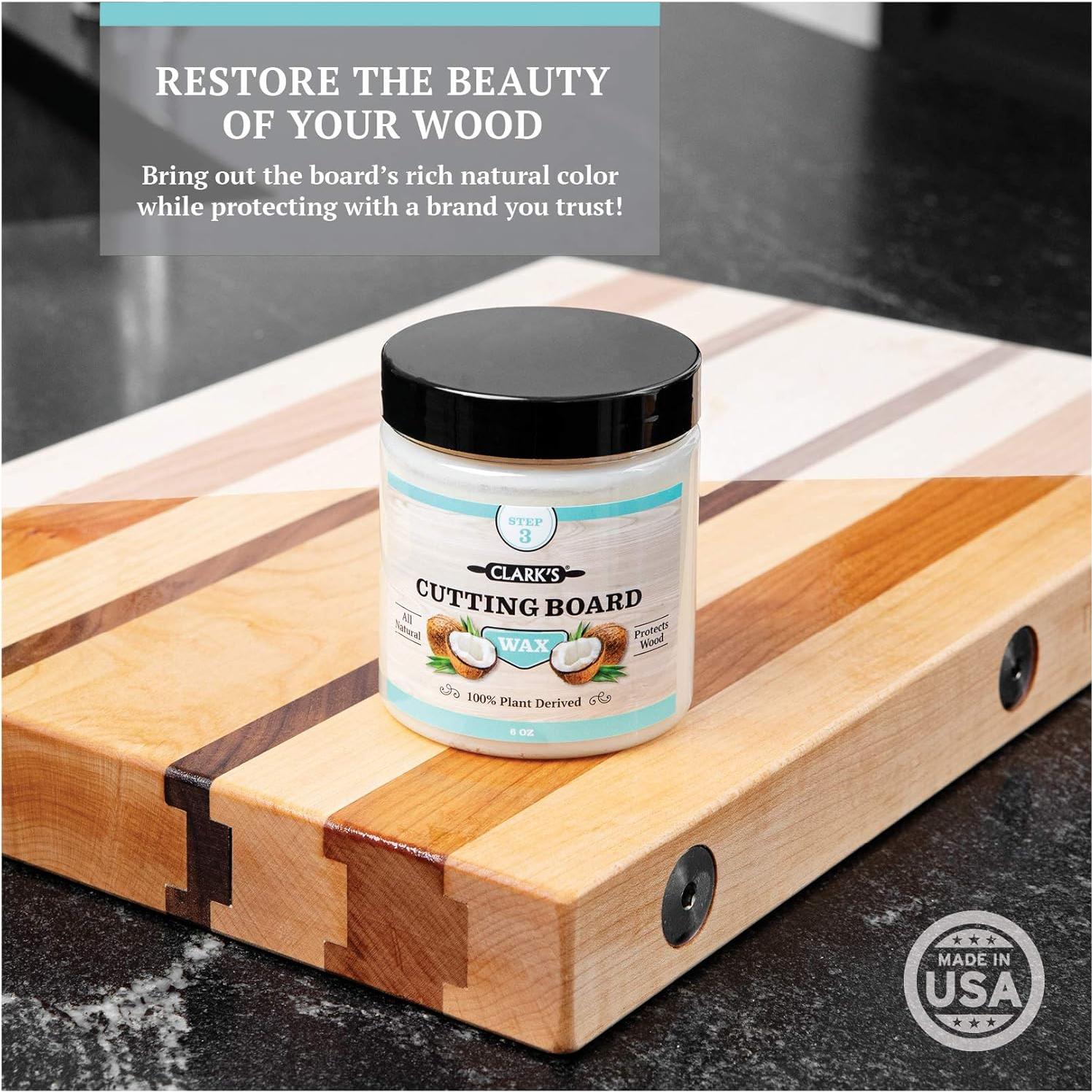 Cera para Tabla de Cortar CLARK'S 170g - Grado Alimenticio Coco