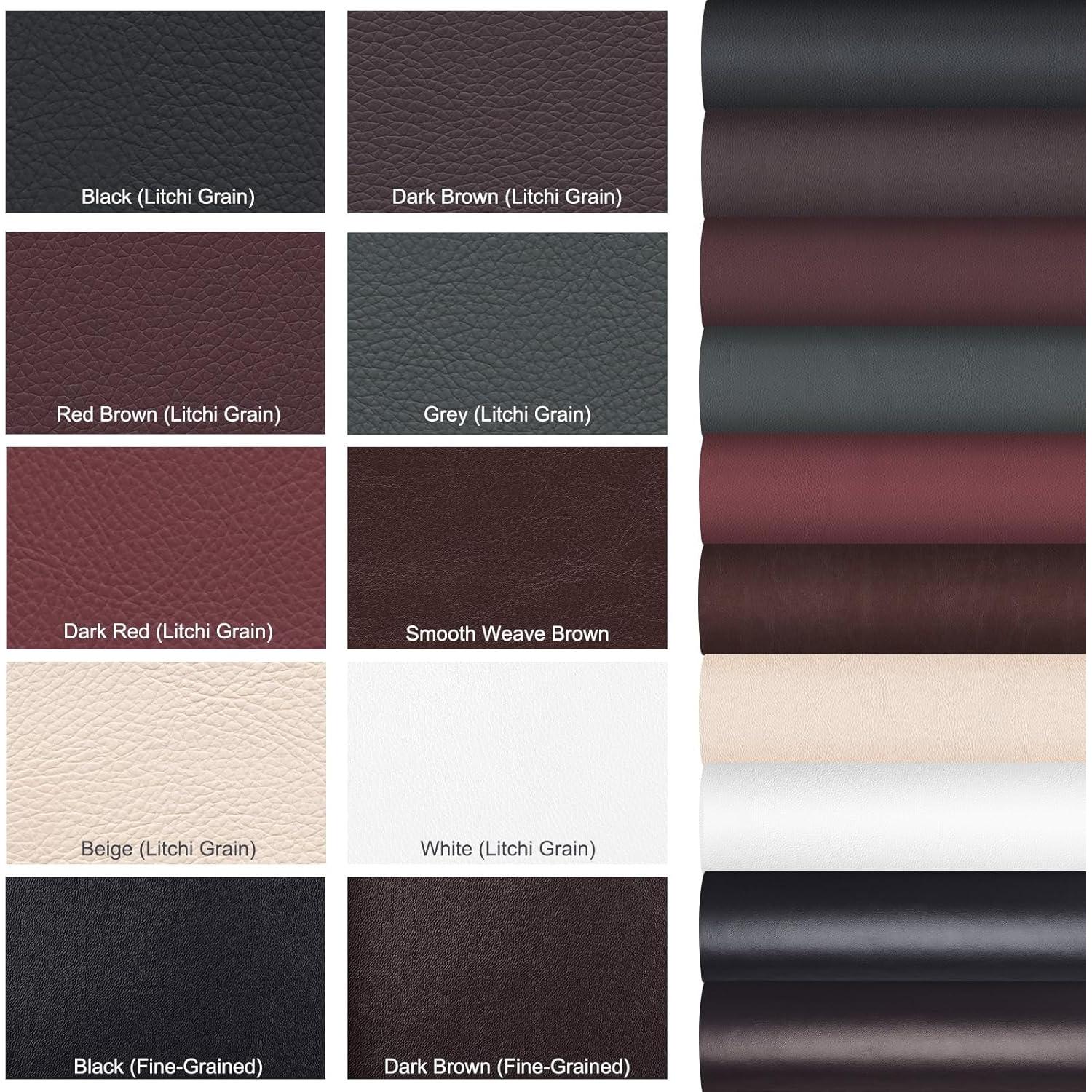 Parche de Cuero Autoadhesivo DKStarry 43x200 cm Marrón