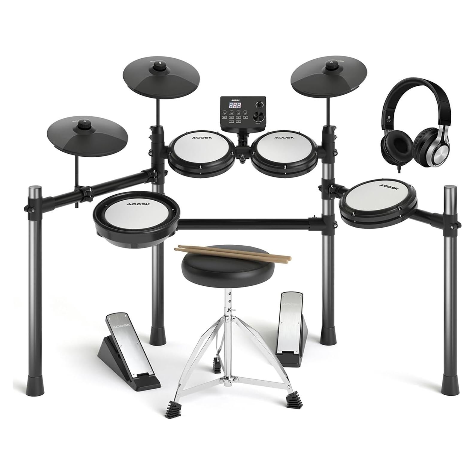 Batería Electrónica AODSK AED-403 con Pads de Malla