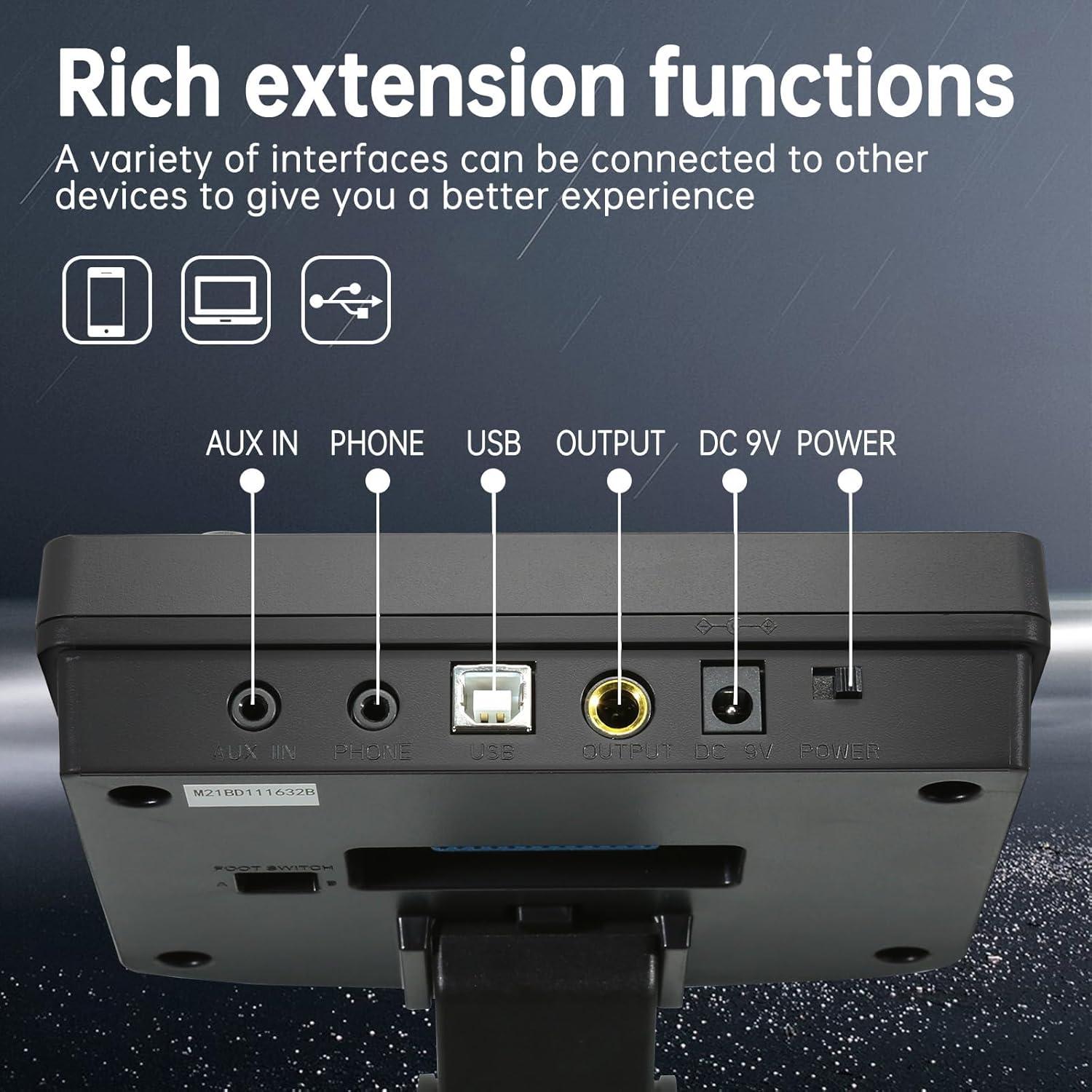 Batería Electrónica AODSK AED-403 con Pads de Malla