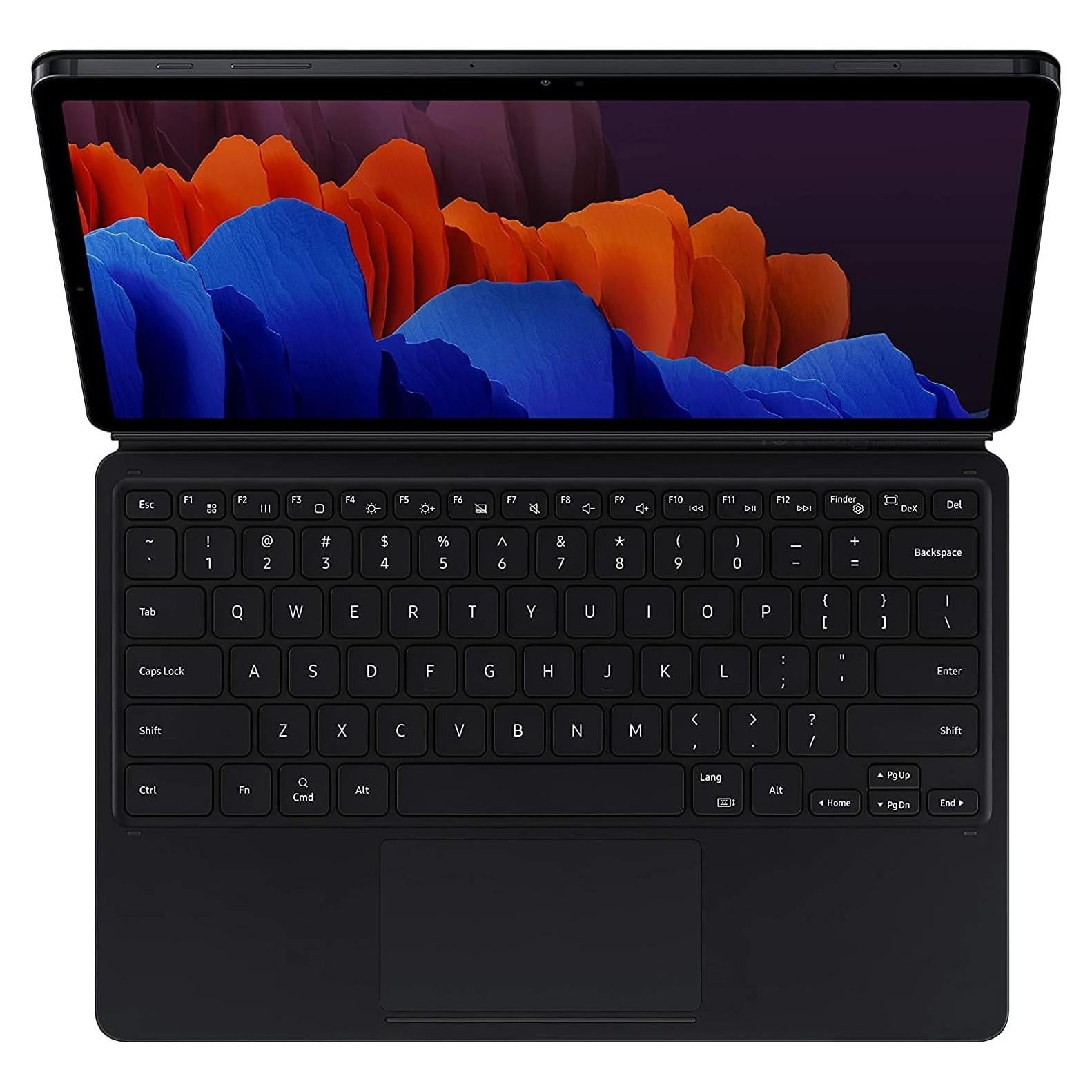 Teclado Book Cover Samsung para Galaxy Tab S7+ Negro