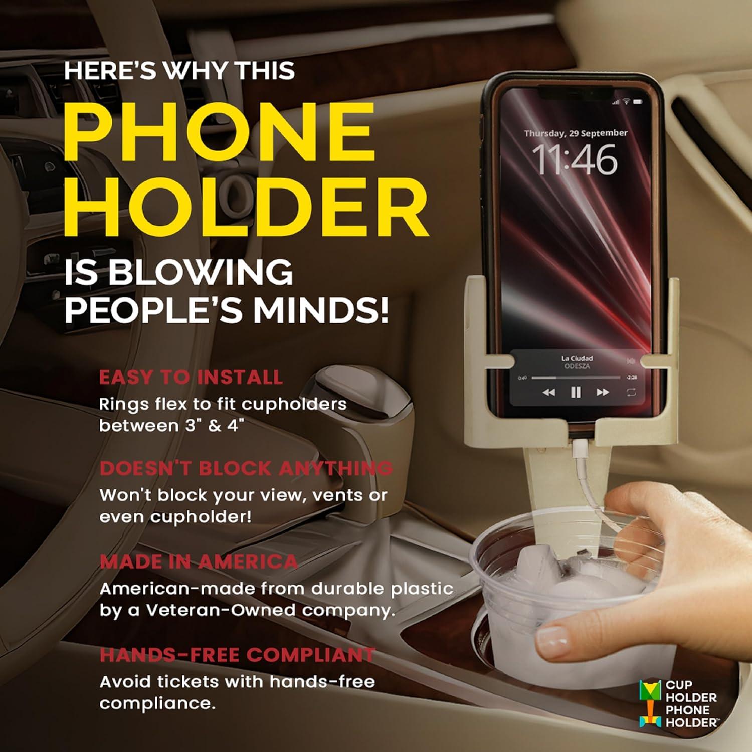 Soporte para Teléfono en Portavasos Beige Canyon - Universal