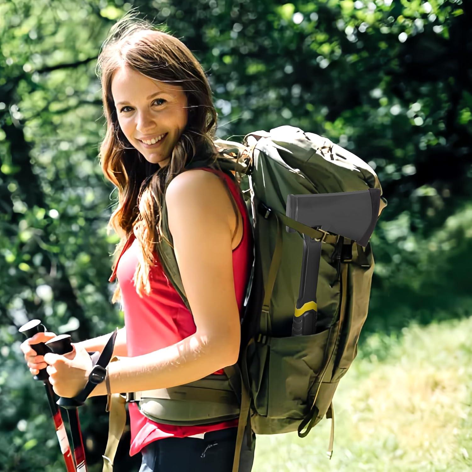 Hacha de Camping DESHIL 14" (35.56 cm) Acero Carbono Fibra Vidrio