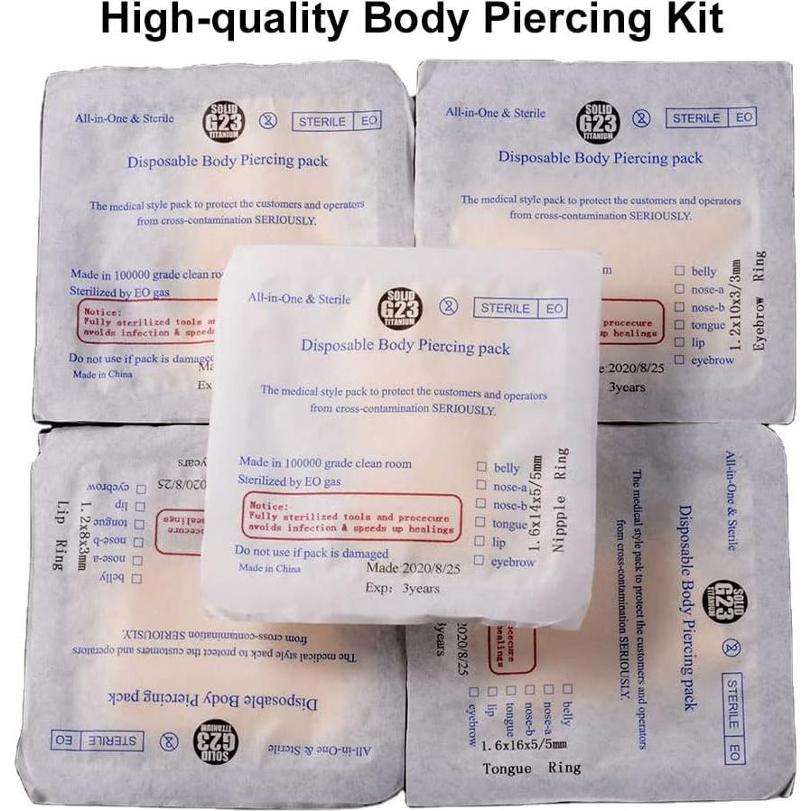 Pistola de Perforación Sin Dolor YOFANST G23 Titanio Grado 23