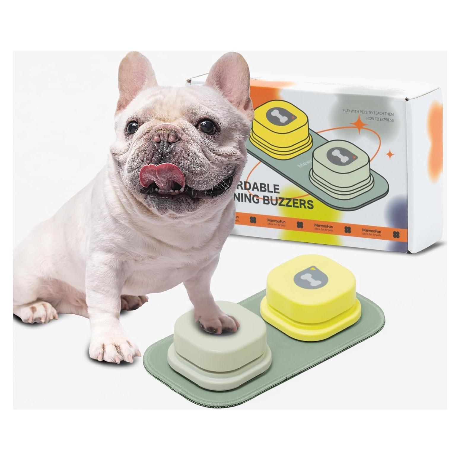 Botones de Habla para Perros MEWOOFUN con Alfombrilla Antideslizante
