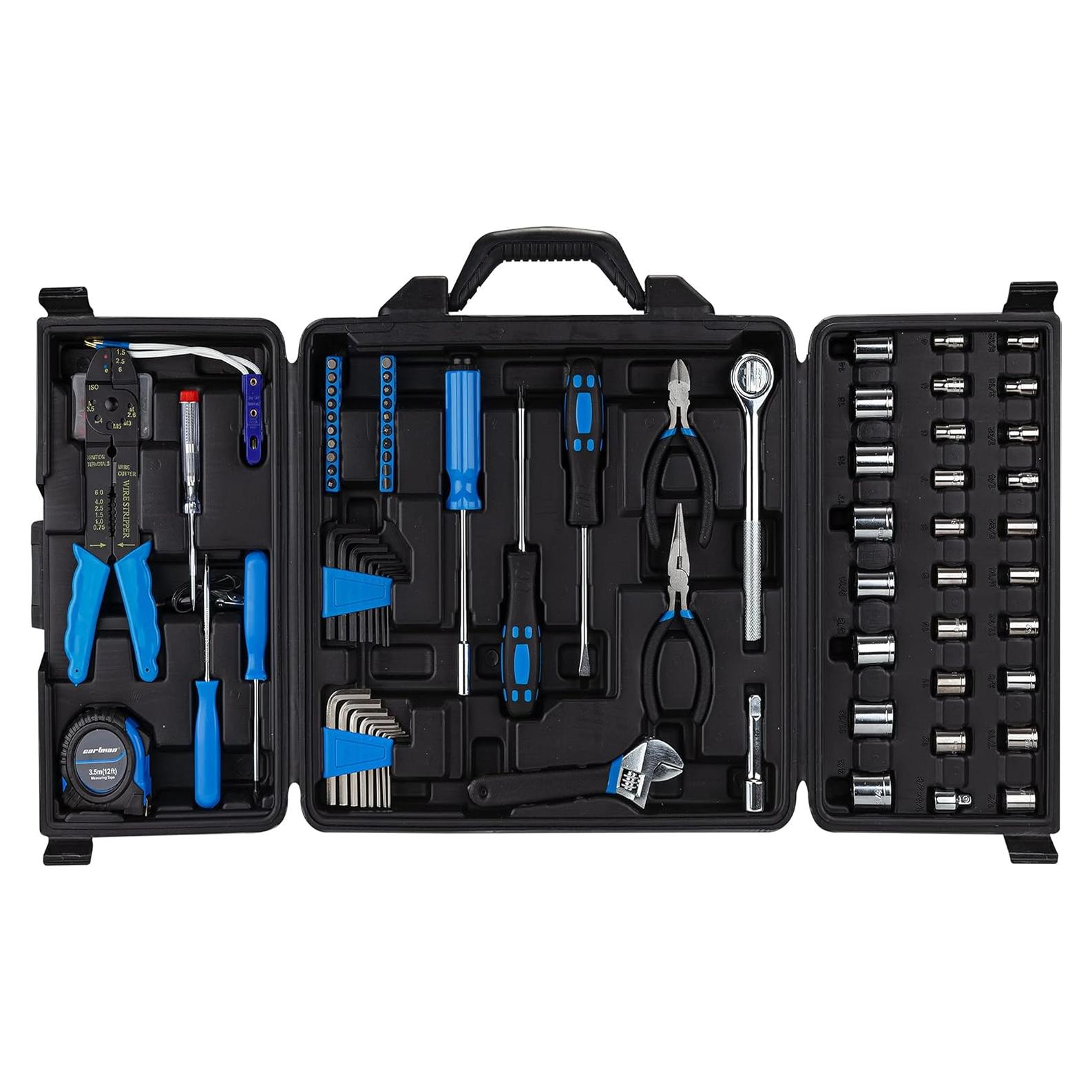 Juego de Herramientas de Auto 122 Piezas Cartman Azul