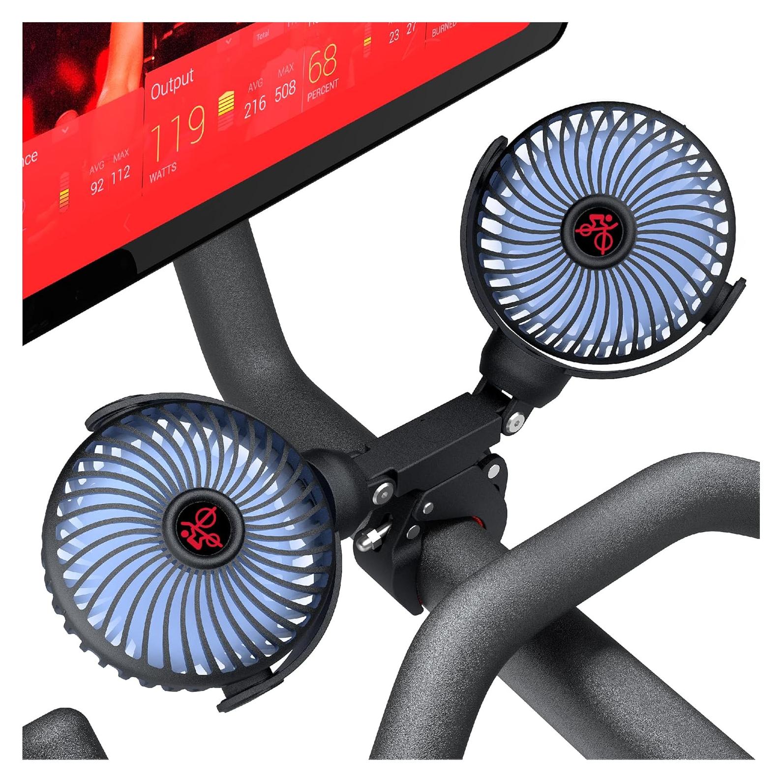 Ventilador Doble Crostice DFAN para Bicicleta Plus, 3 Velocidades