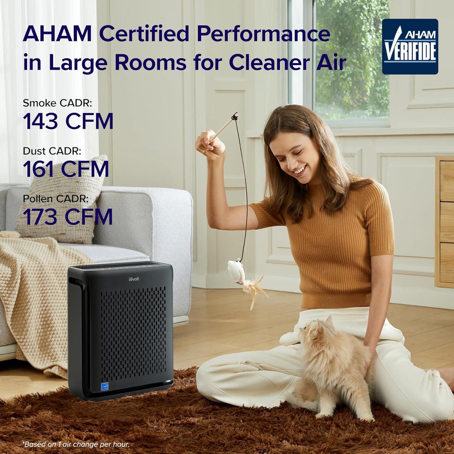 Purificador de Aire LEVOIT Vital 100S-P para Habitaciones Grandes