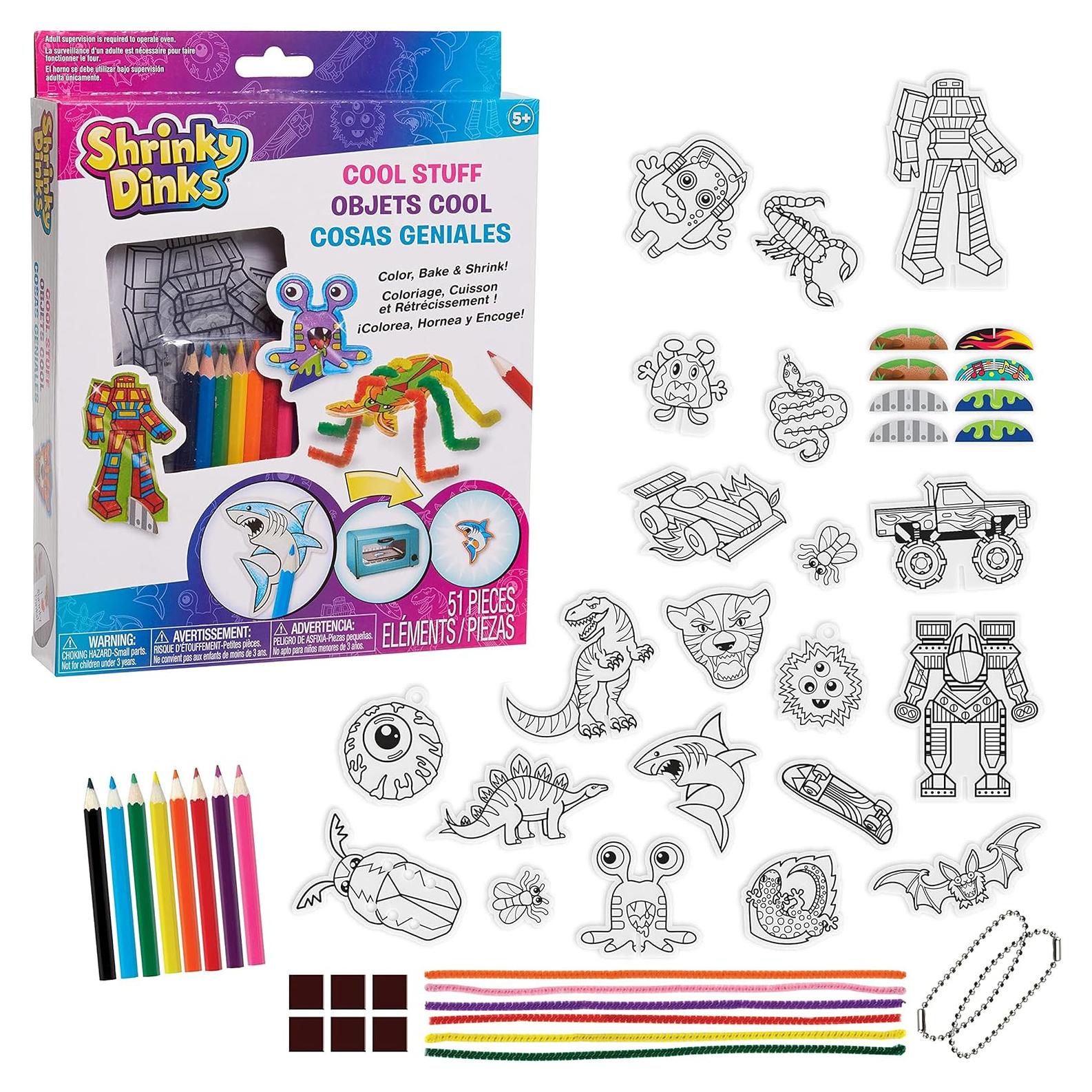 Kit de Arte 3D Shrinky Dinks Just Play 51 Piezas Multicolor