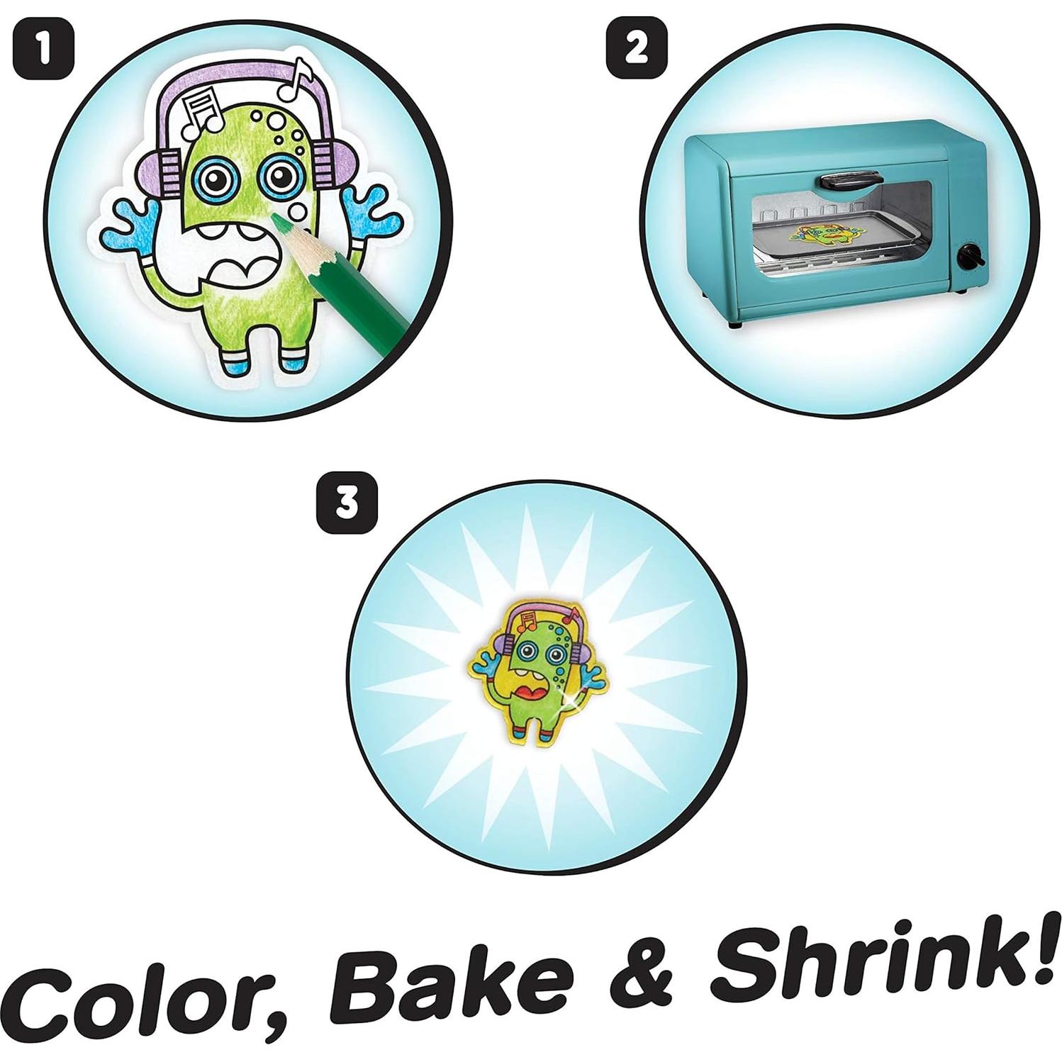 Kit de Arte 3D Shrinky Dinks Just Play 51 Piezas Multicolor
