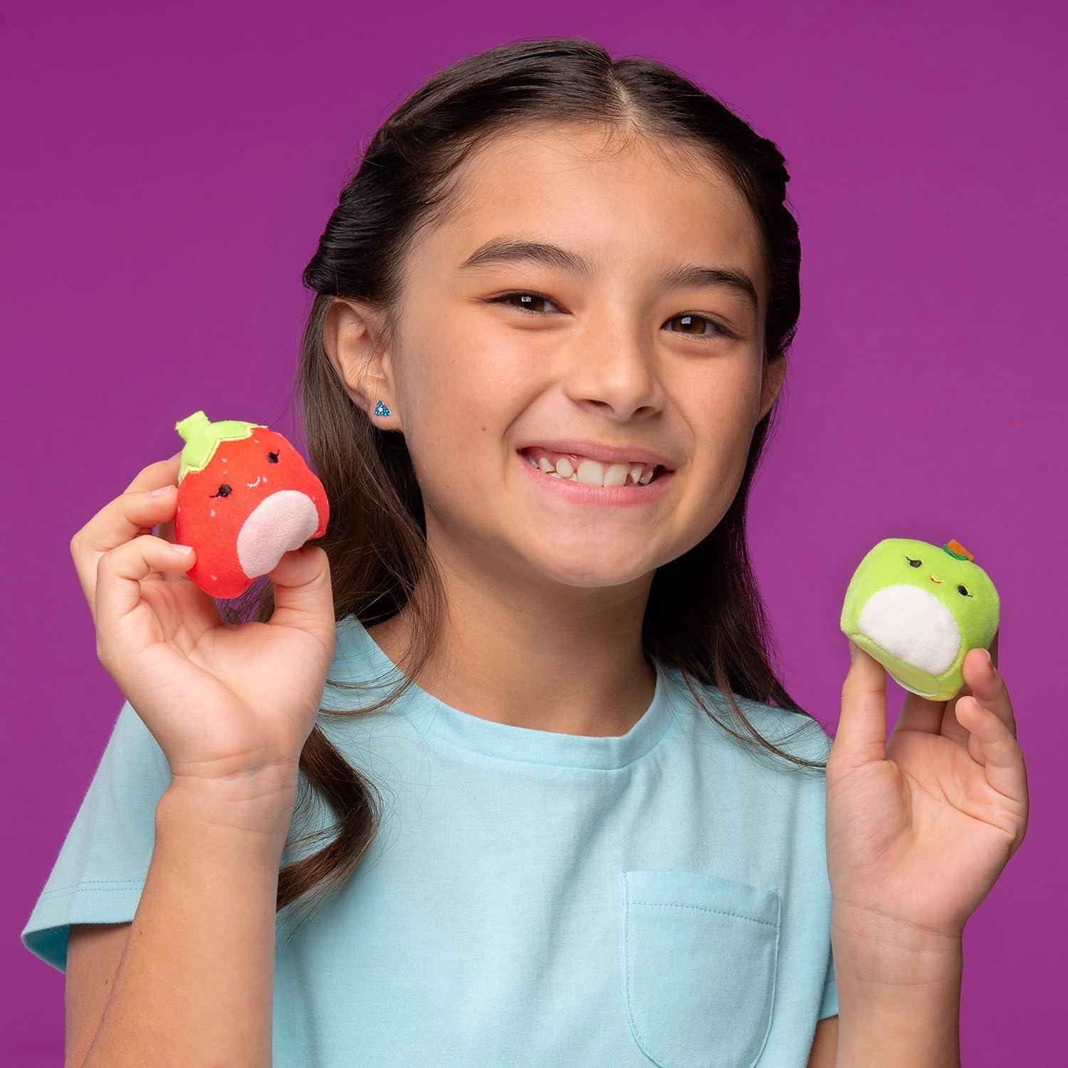 Mini Peluches Squishmallows Escuadrón de Frutas 6 Piezas 5.08 cm