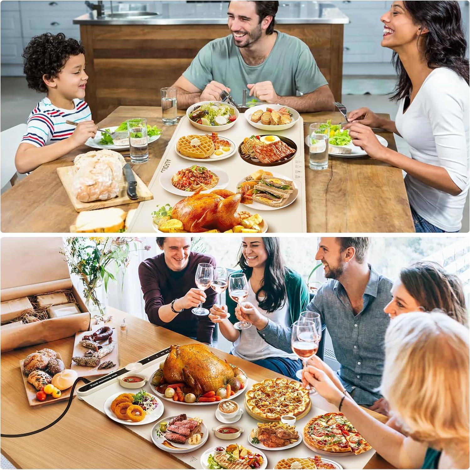 Alfombrilla Calentadora de Comida ALFOLO 58x38 cm 9 Temp.