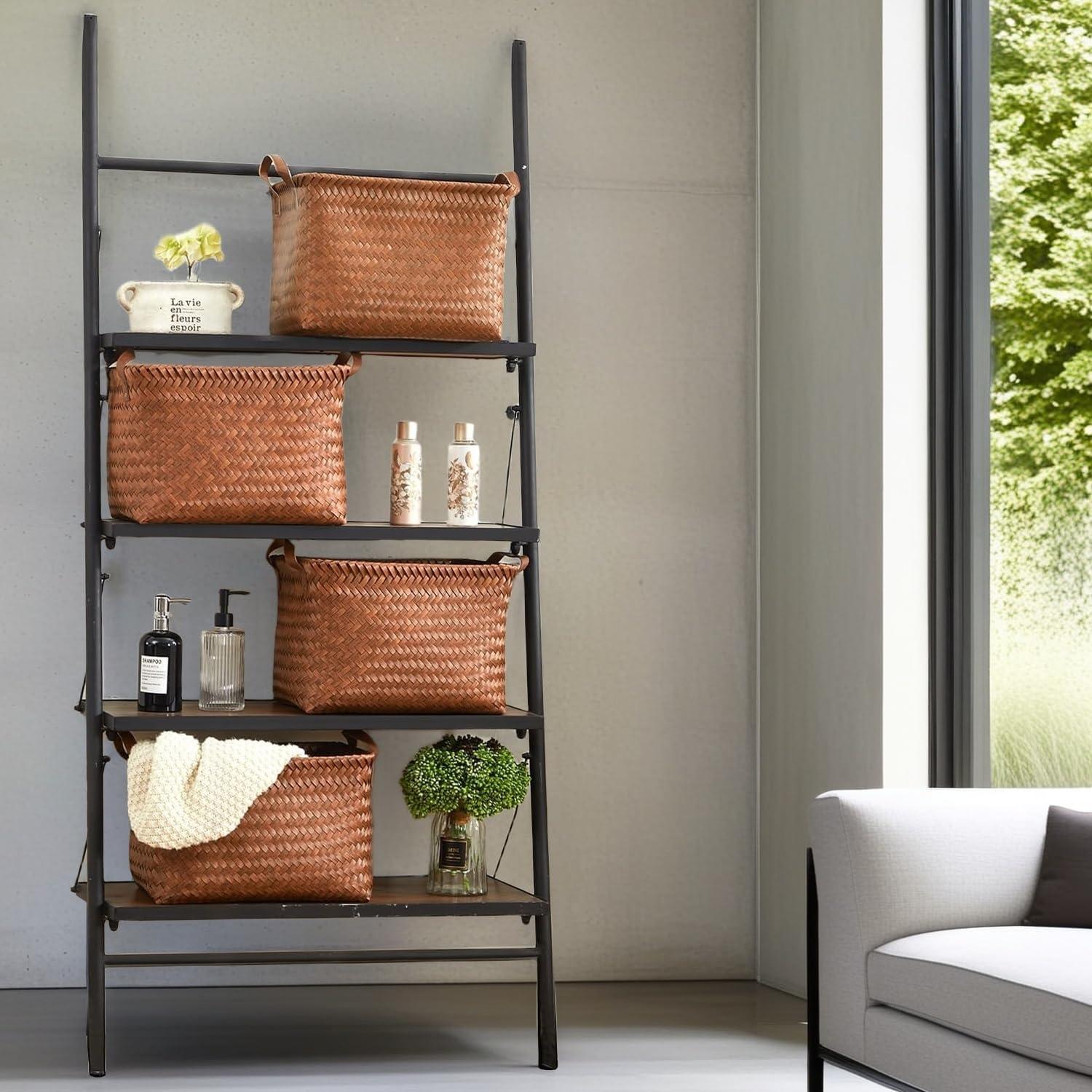 Cestas de Almacenamiento GIB de Mimbre - Juego de 4, Marrón