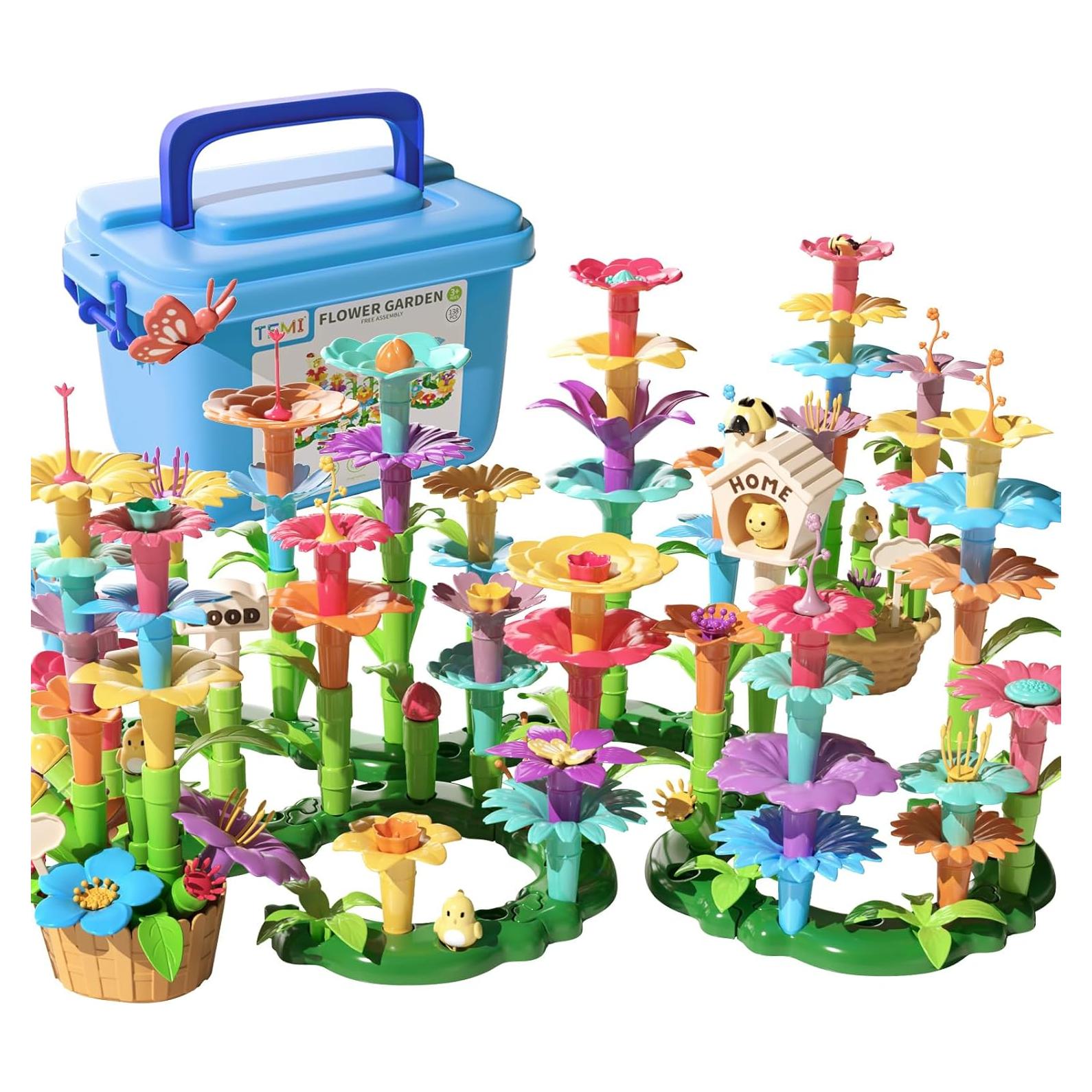 Set de Juguetes de Construcción de Jardín TEMI 138 Piezas