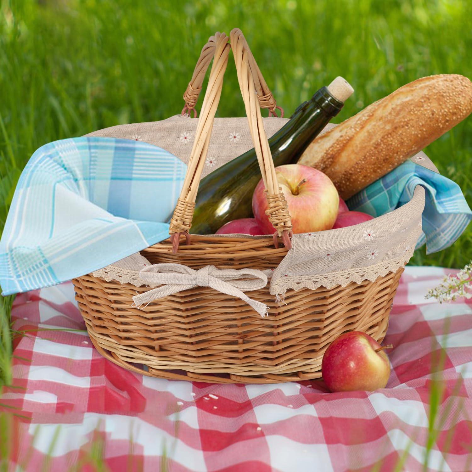 Cesta de Mimbre GNIEMCKIN Ovalada 36.1x27.9x17 cm Natural