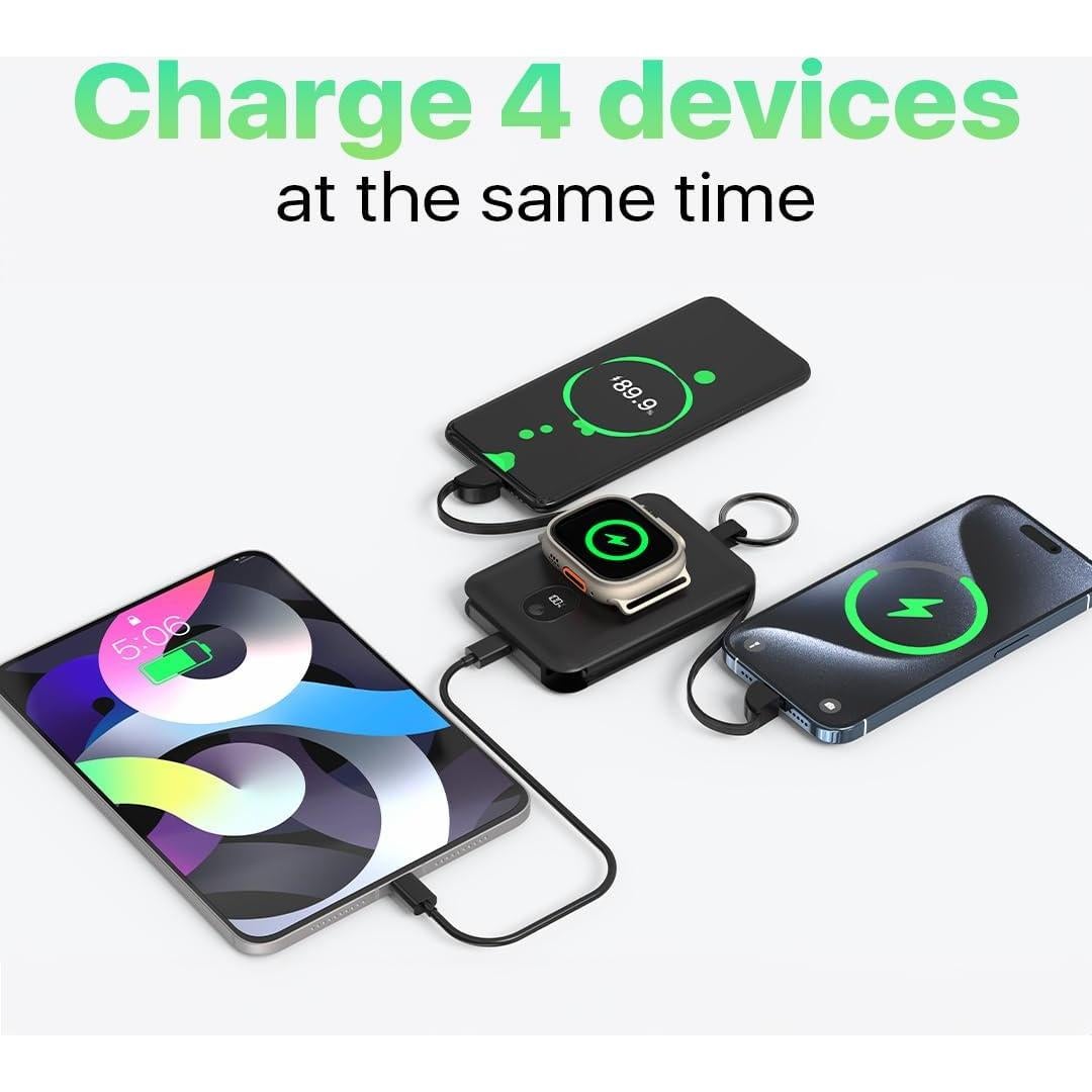 Cargador Portátil PWR Versa 4 en 1 para Apple Watch 5000mAh