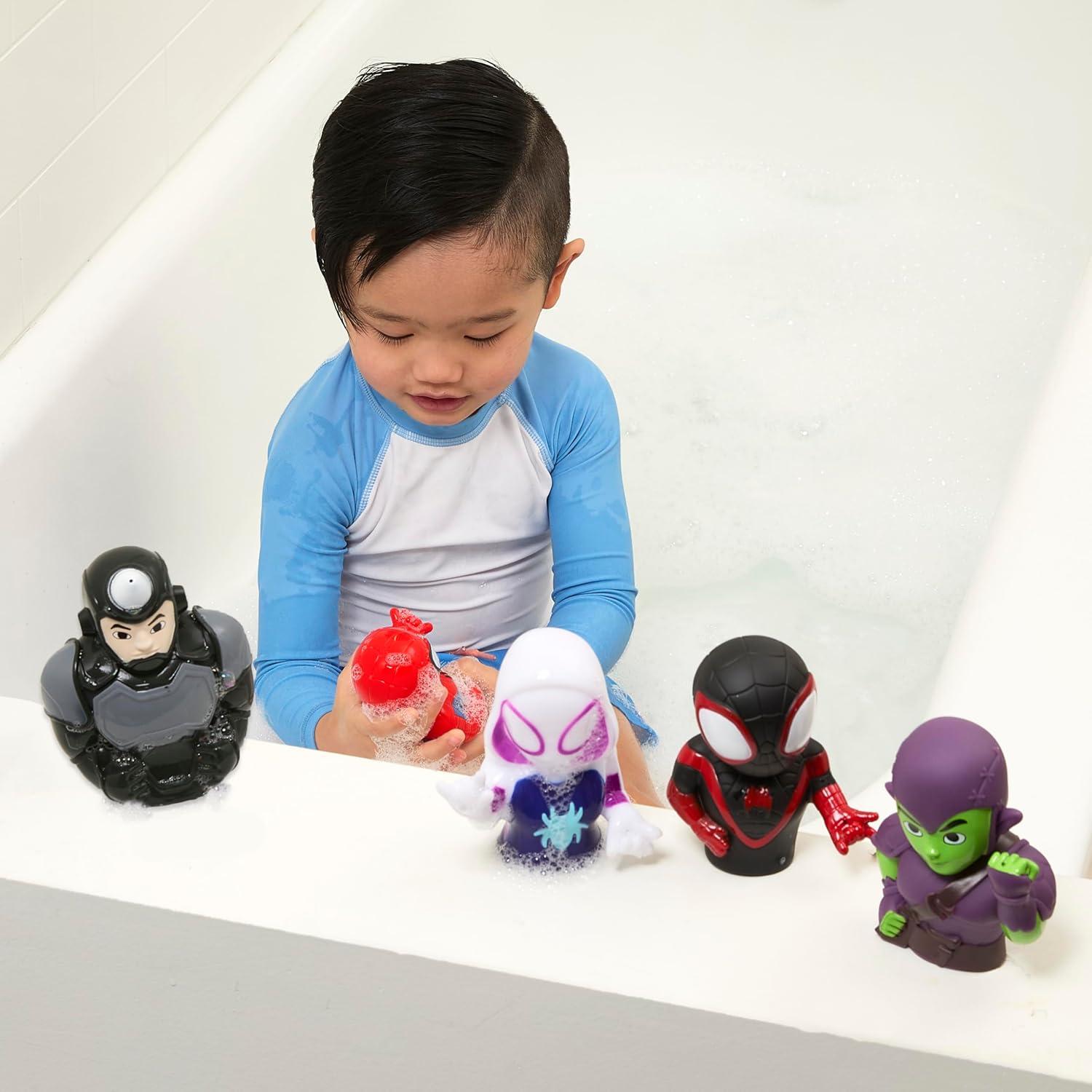 Set de Juguetes de Baño Spidey & Friends 6 Piezas