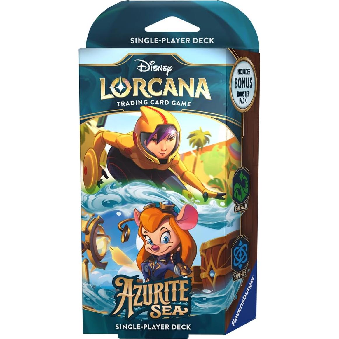 Mazo Disney Lorcana Mar de Azurita Ravensburger 60 cartas