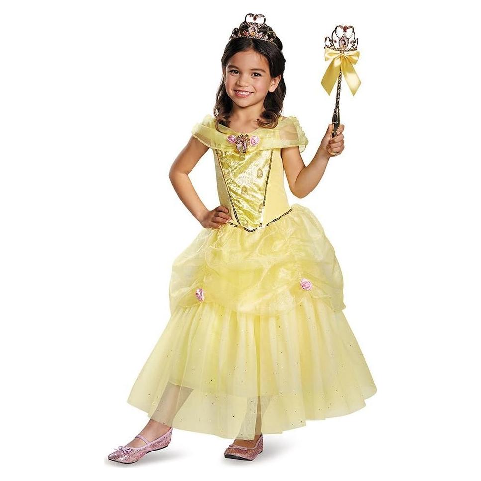 Disfraz Deluxe Belle La Bella y la Bestia Niñas 7-8 años