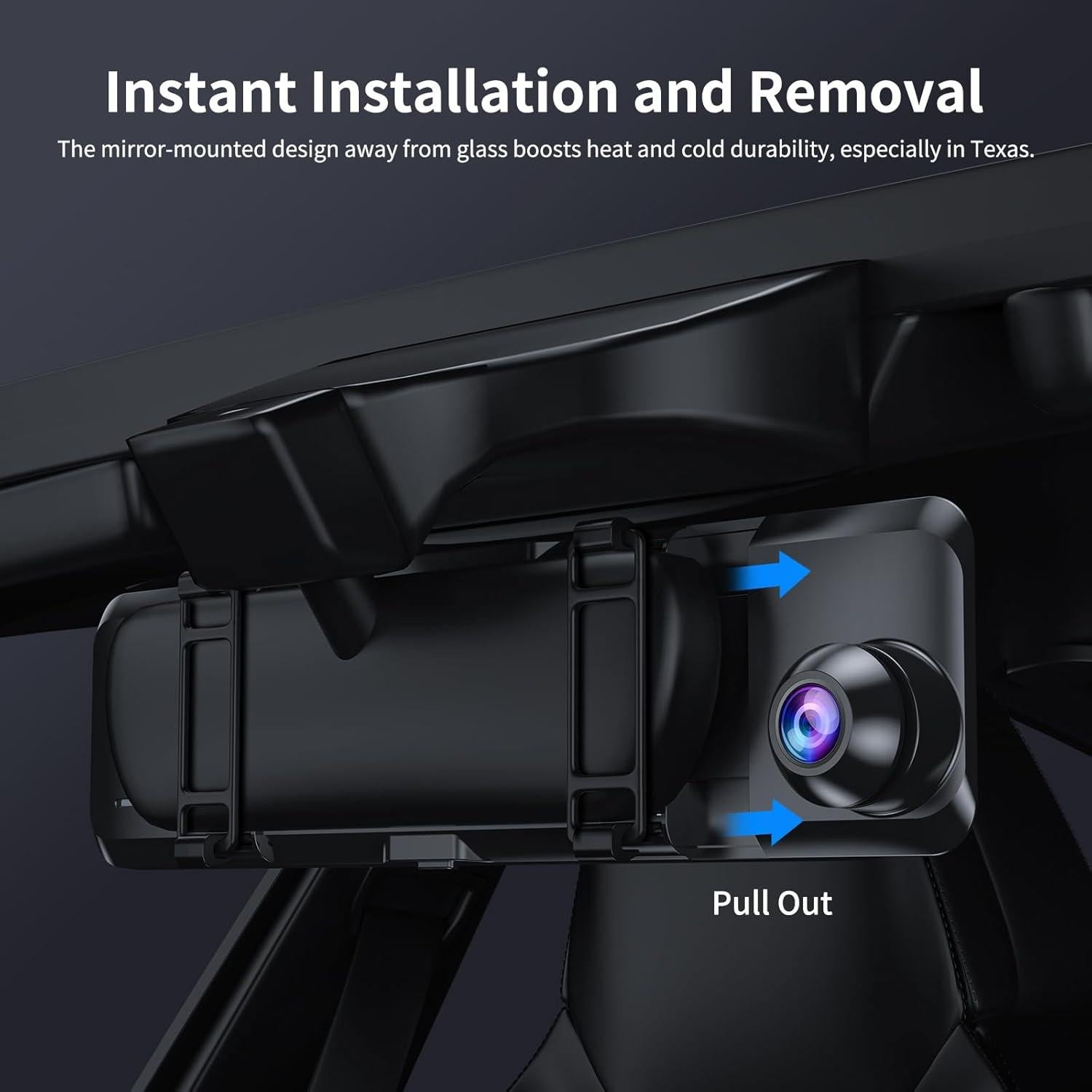 Cámara de Espejo Retrovisor 4K JOMISE G814 11" con Tarjeta 64GB