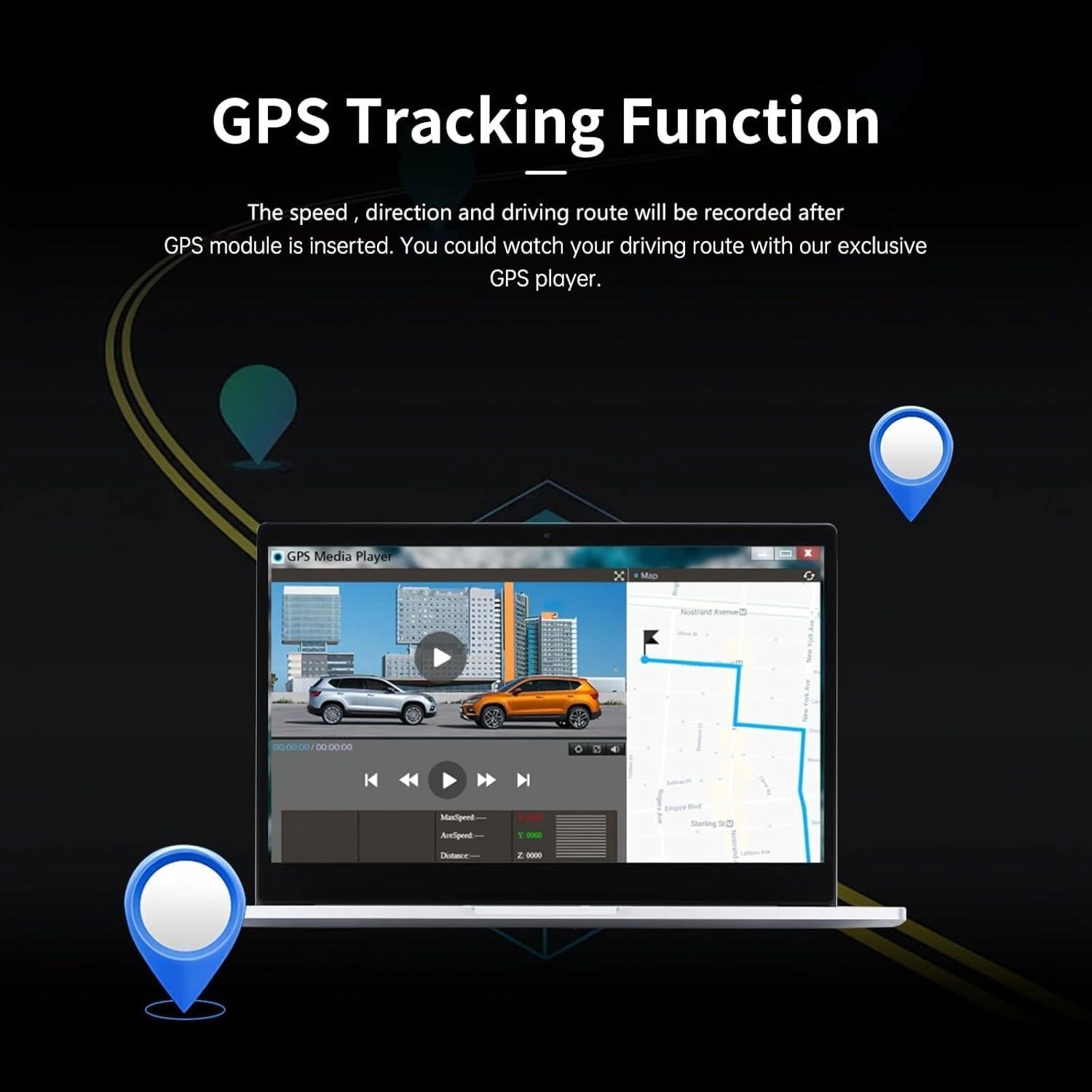 Cámara de Espejo Retrovisor 4K JOMISE G814 11" con Tarjeta 64GB