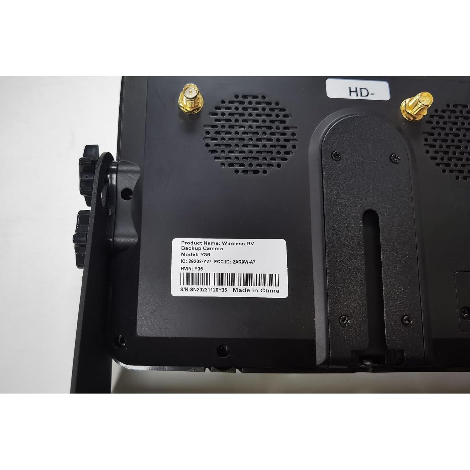 Sistema de Cámara de Respaldo Inalámbrica Yakry Y36 2 Cámaras HD 1080P