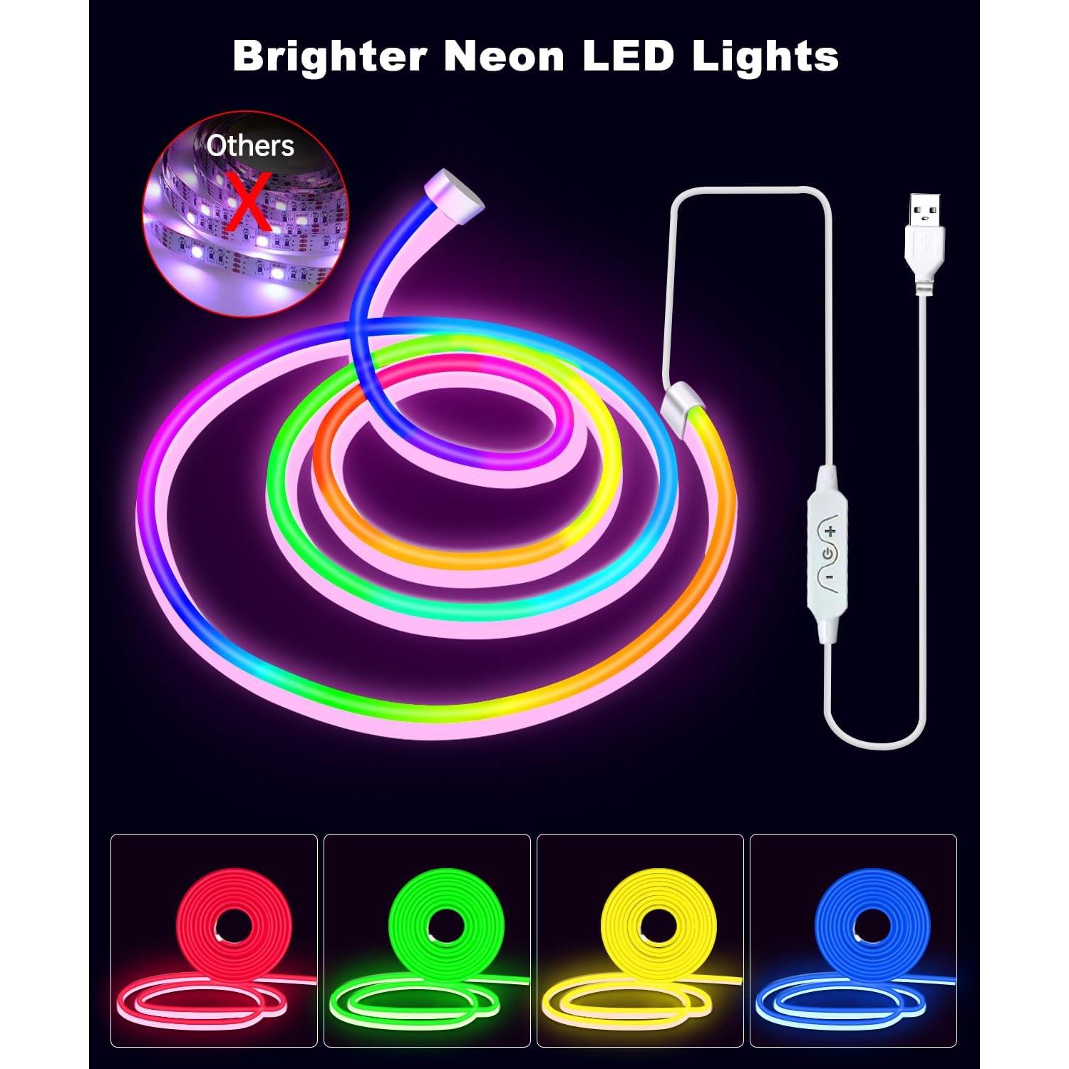 Tira de Luces LED Neón RGBICW 2.99m con Control APP