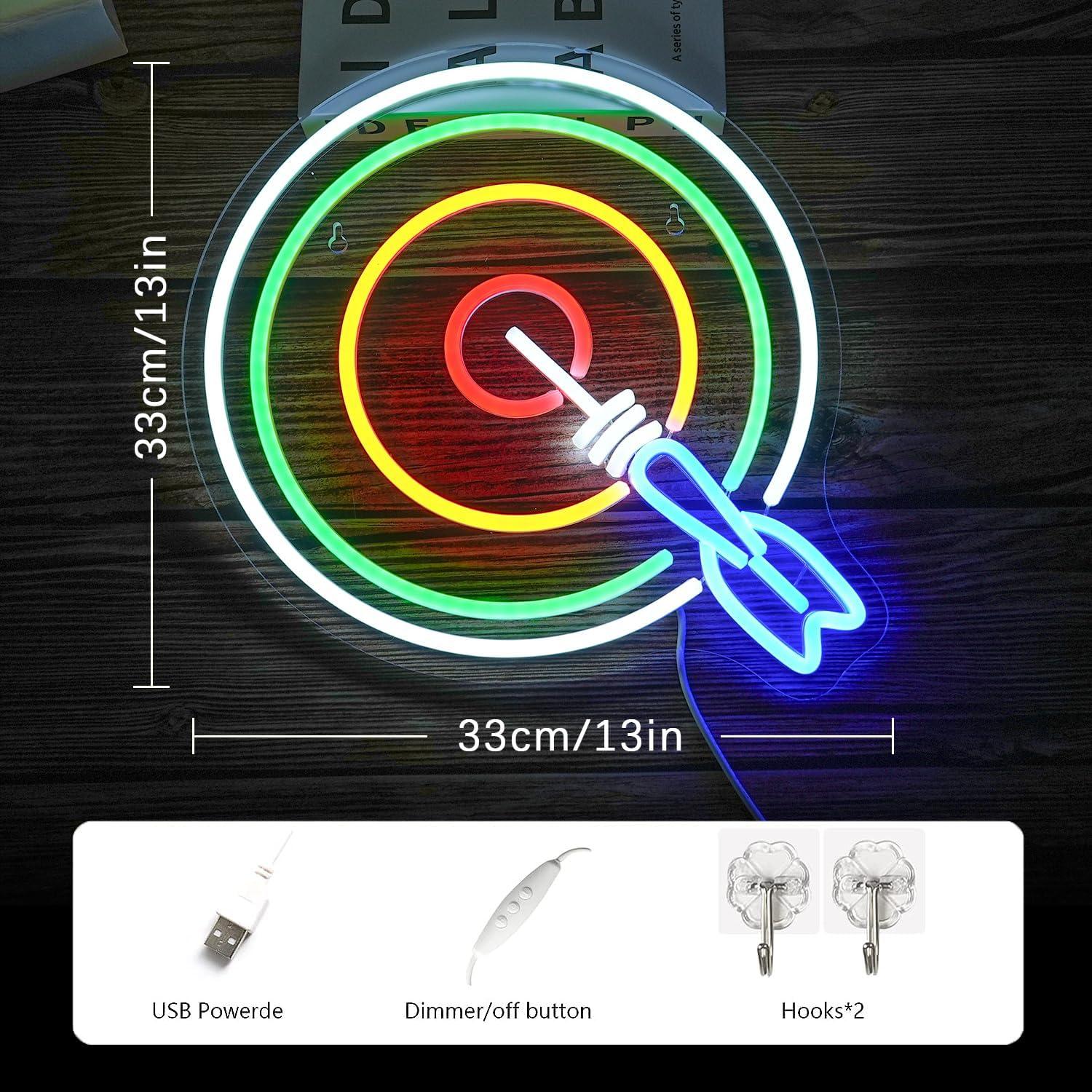 Cartel de Neón Circular LMSIGNLY 33cm Luz LED Regulable