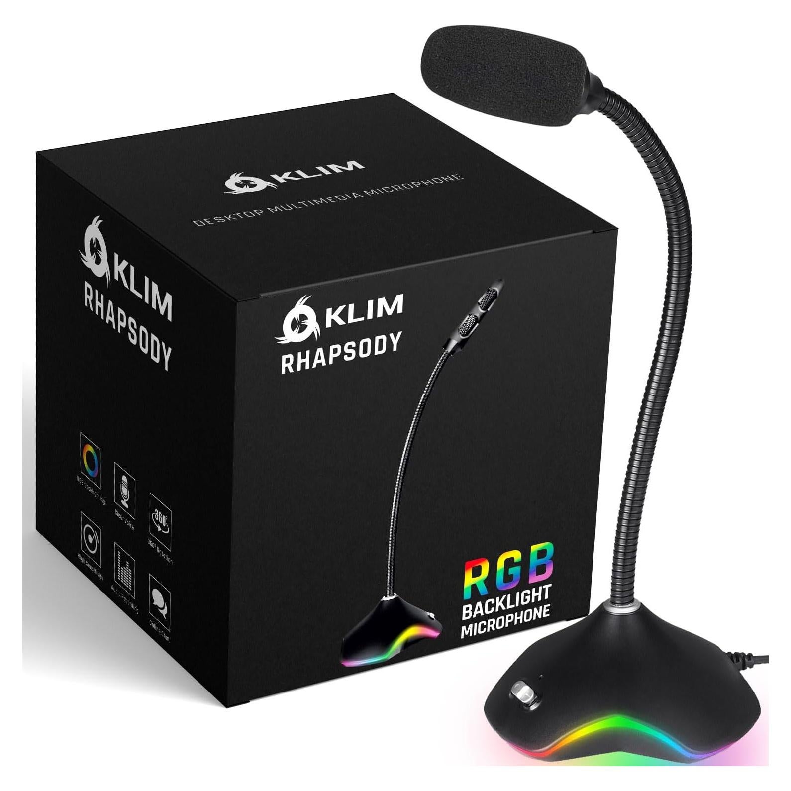 Micrófono USB KLIM Rhapsody para PC y PS4 - Alta Calidad de Sonido
